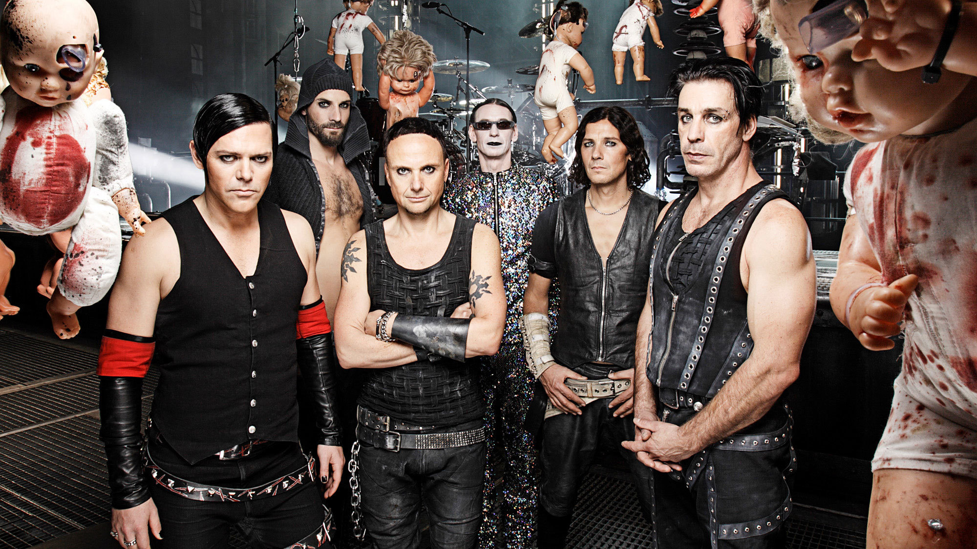 Rammstein: The group formed in 1993 by six men who grew up in East Germany. 2000x1130 HD Wallpaper.