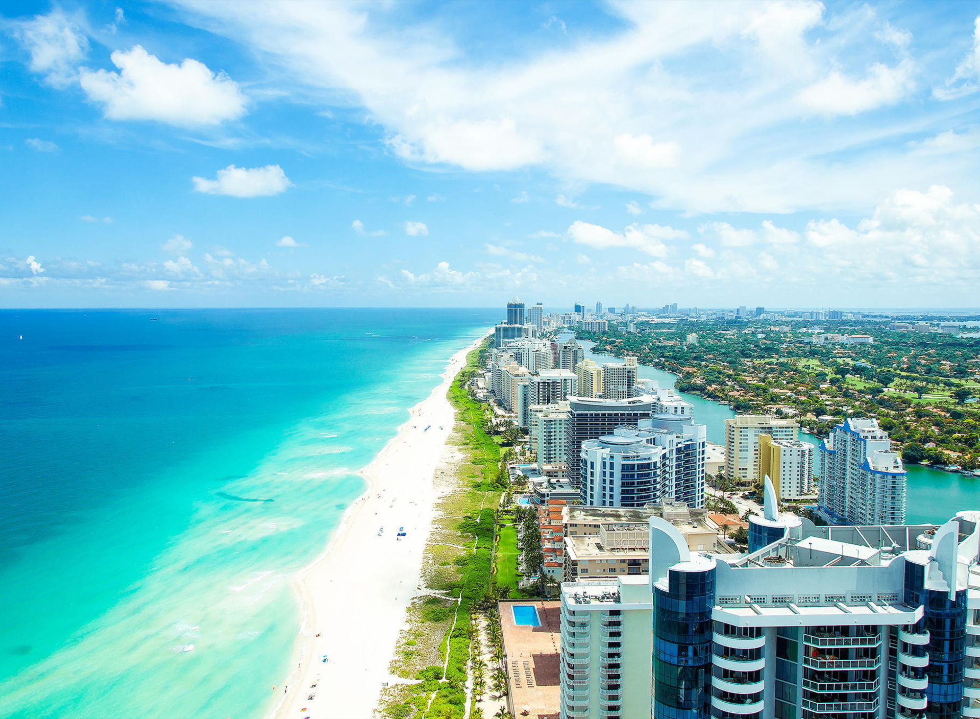 Miami travels, Beach paradise, Sun-kissed skyline, Vibrant city, 1920x1410 HD Desktop