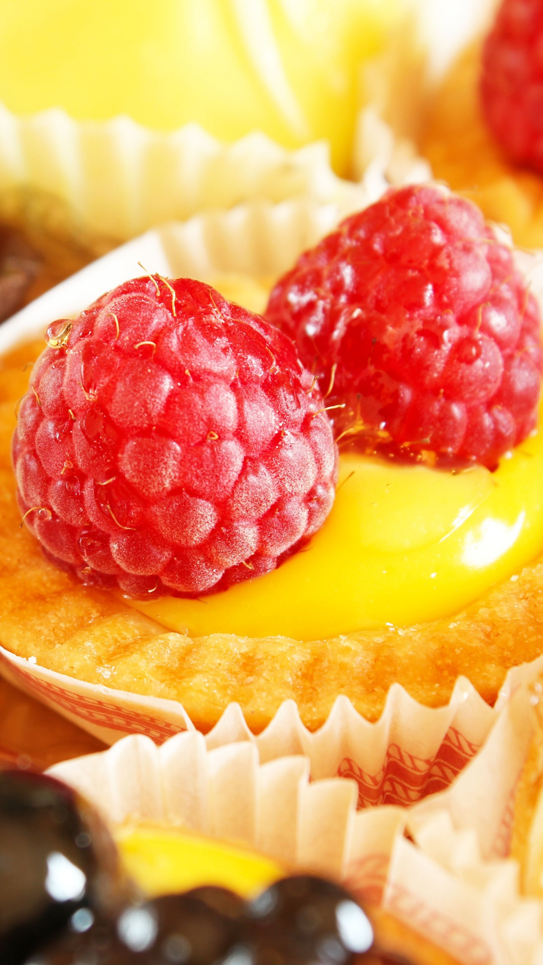 Delicious cupcake, Berry explosion, Tempting treat, Edible artwork, 2160x3840 4K Phone