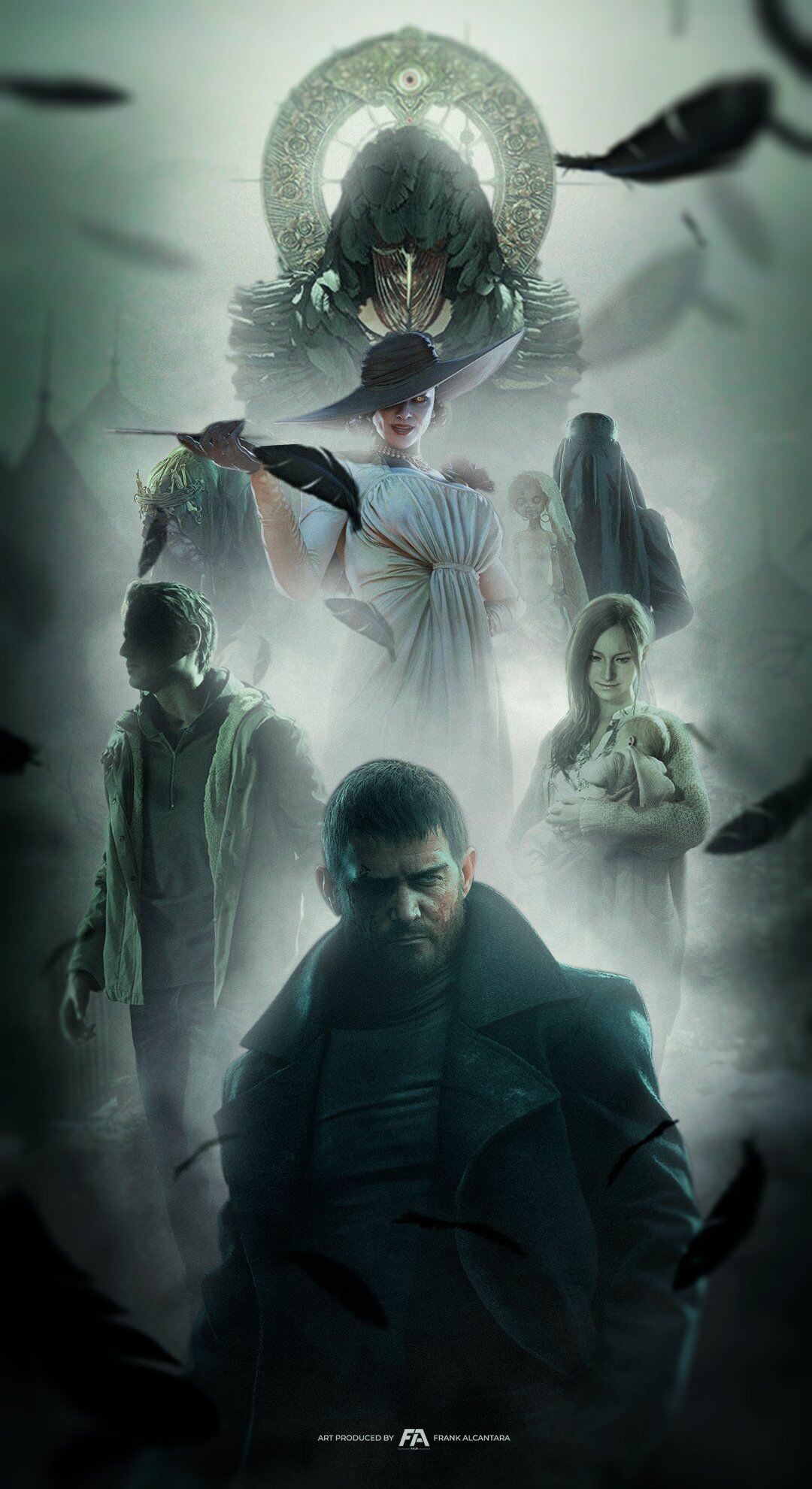 Resident Evil Village: Game characters, RE franchise, A first-person action/adventure game. 1080x1990 HD Wallpaper.