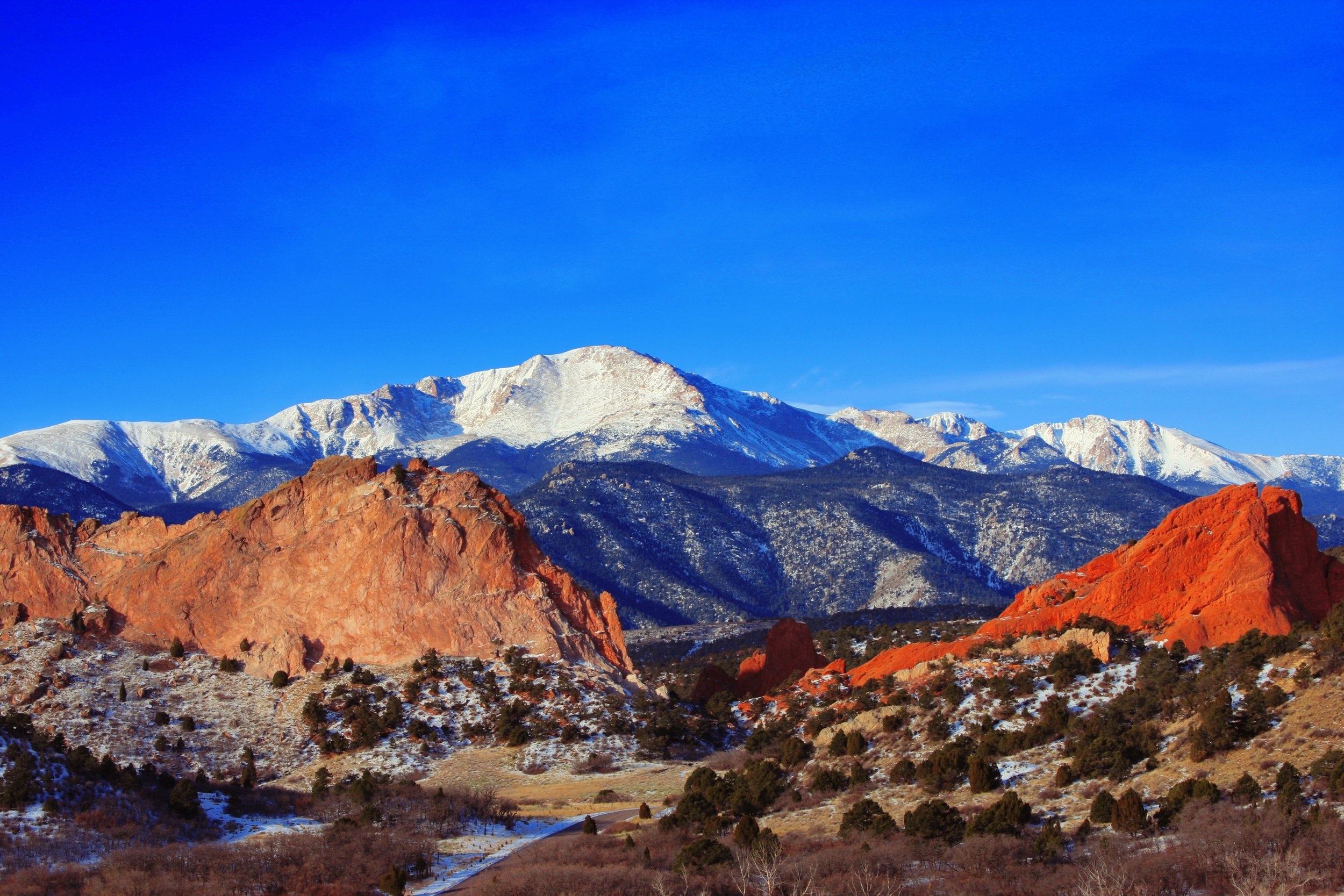 Pikes Peak, Colorado Springs, Mountain, 2500x1670 HD Desktop