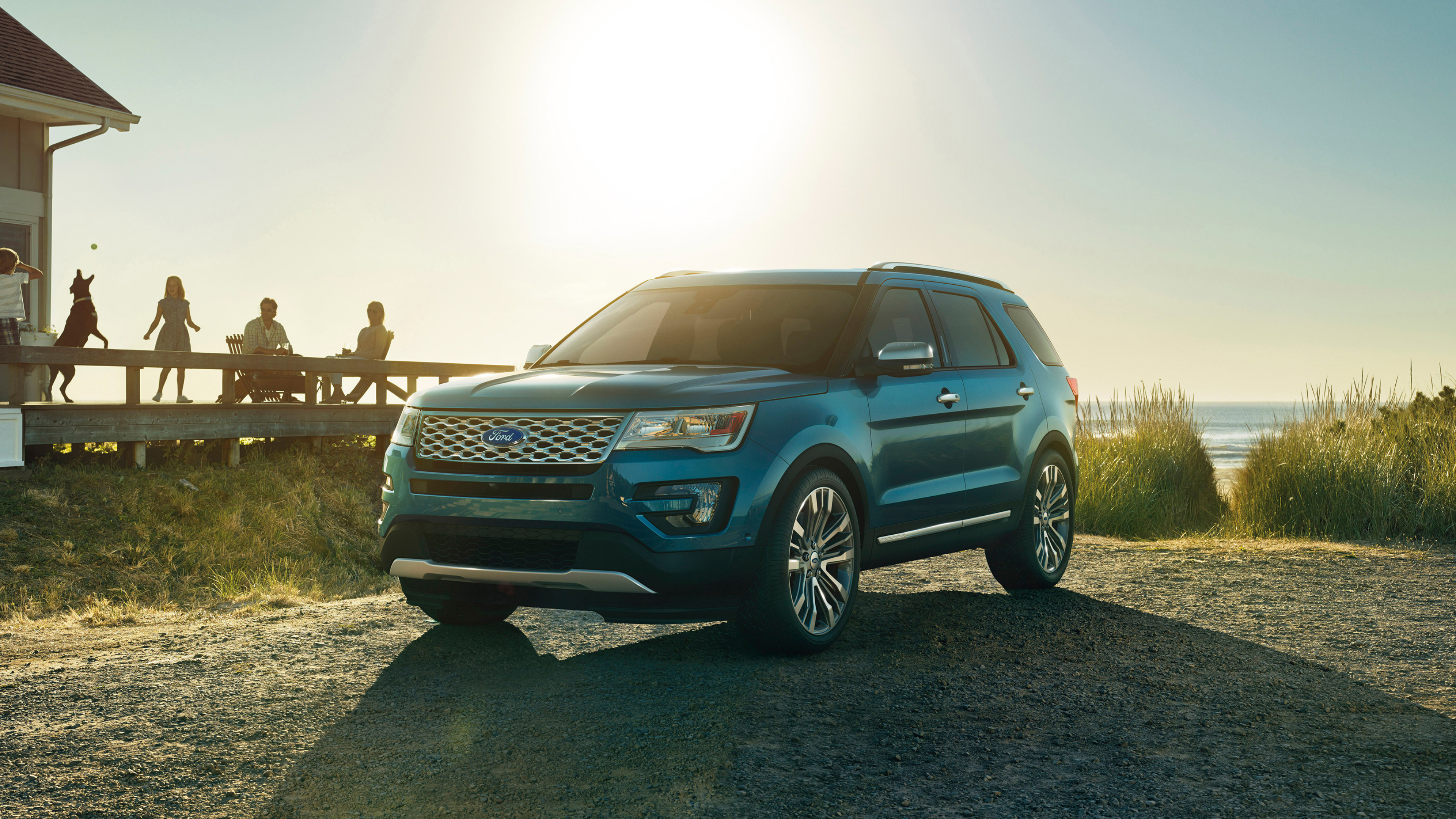 Ford Explorer, Platinum edition, High-quality picture, 2016 model, 3840x2160 4K Desktop