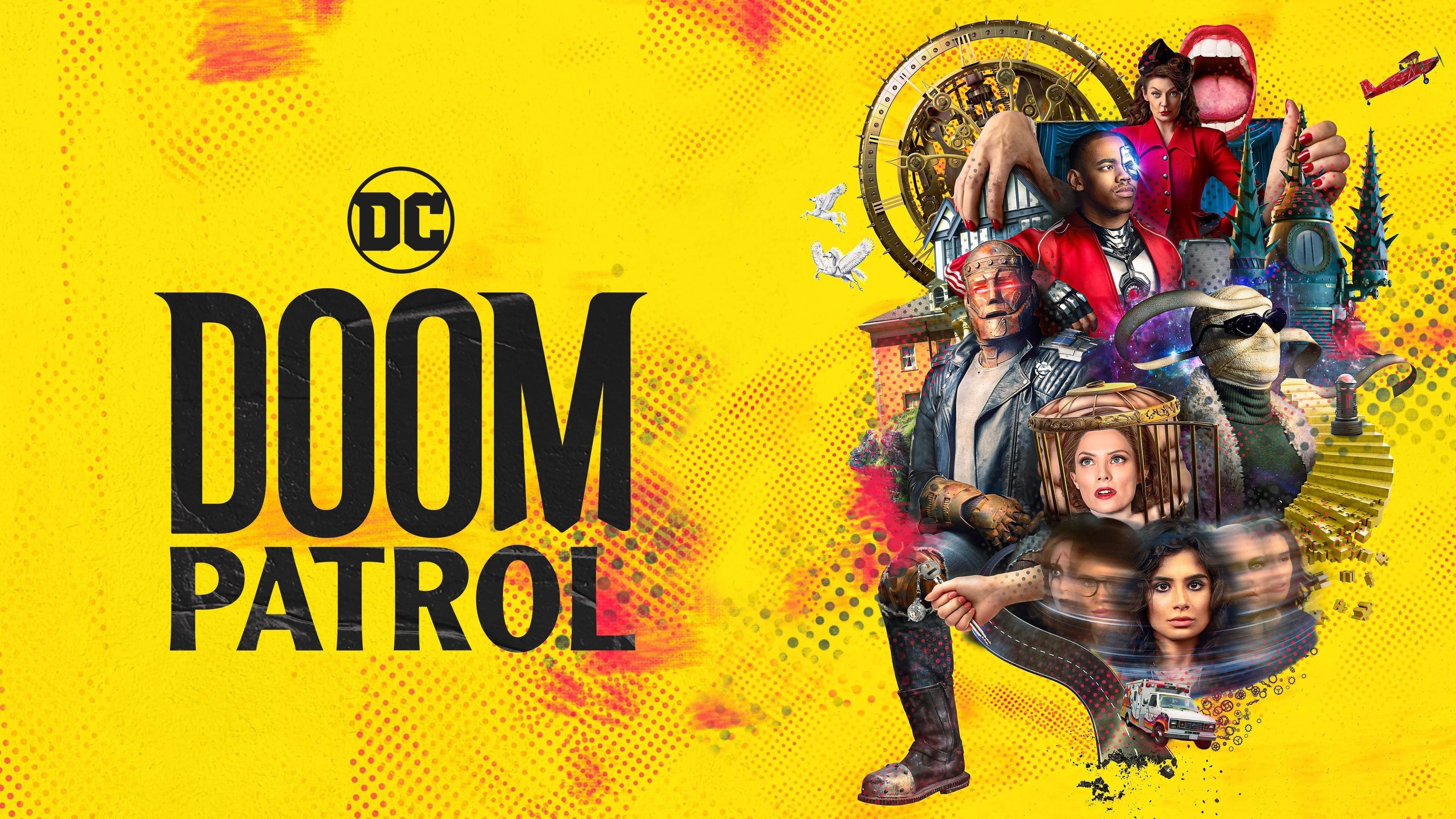 Doom Patrol TV Series, Superhero misfits, Quirky adventures, Unconventional heroes, 3840x2160 4K Desktop