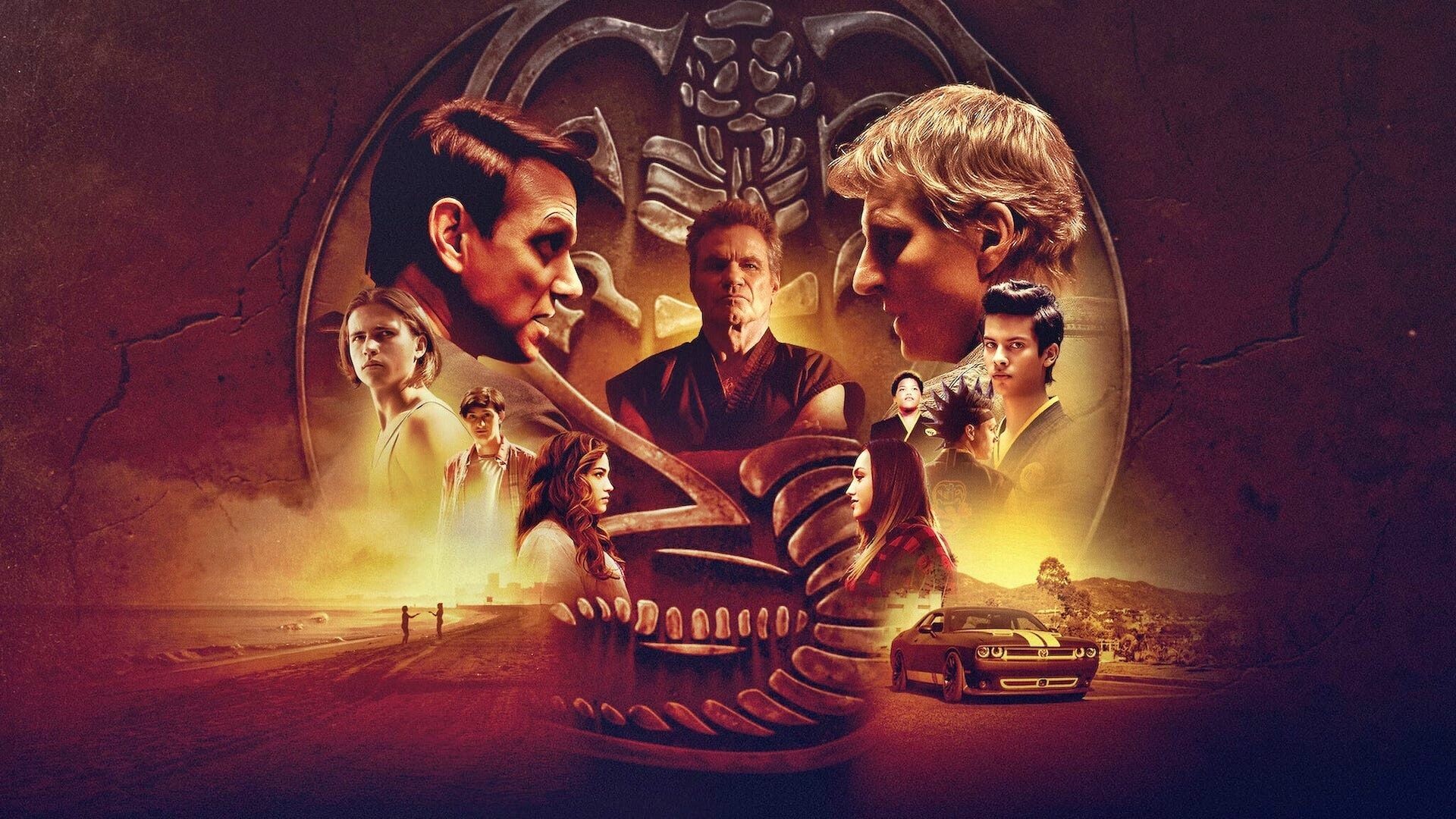 Cobra Kai (TV Series): Netflix renewed the series for a fourth season, which was released on December 31, 2021. 1920x1080 Full HD Background.