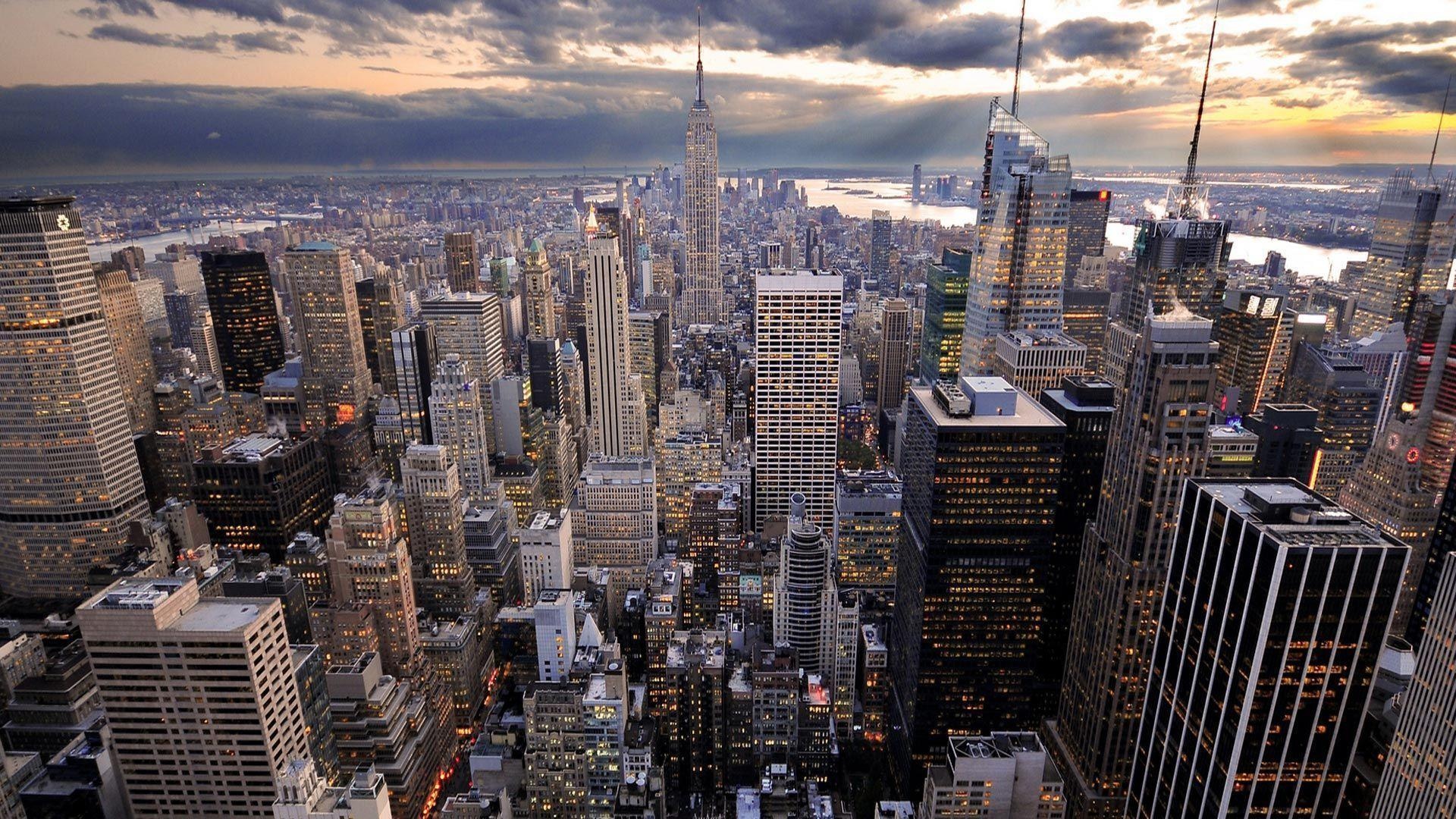 New York: One of the most kaleidoscopic cities in America. 1920x1080 Full HD Background.