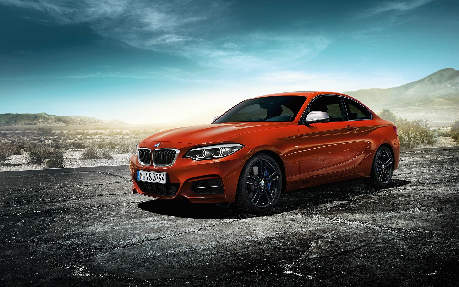 BMW 2 Series: The coupe version, Used as the basis of the high performance F87 M2 model. 1920x1200 HD Background.