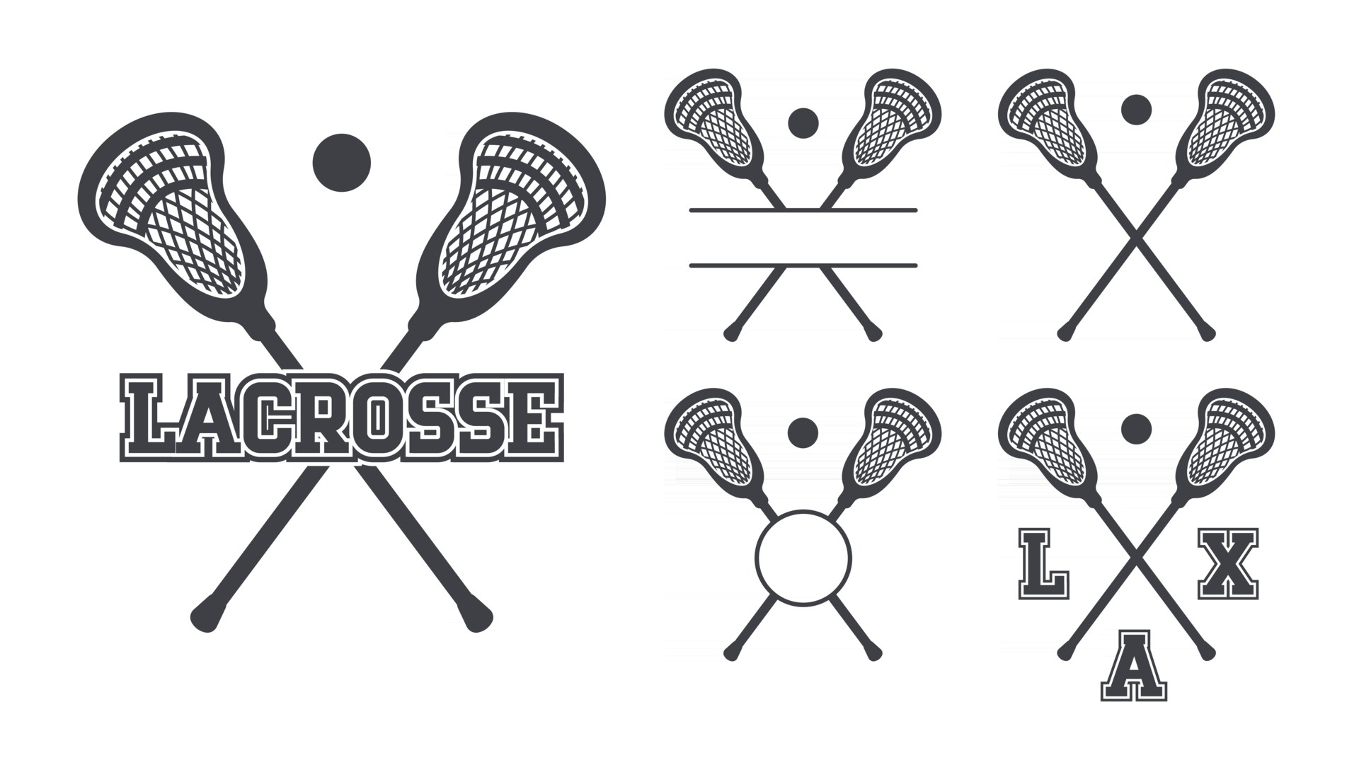 Lacrosse sticks symbol, Vector illustration, Monogram isolate, Iconic design, 1920x1090 HD Desktop