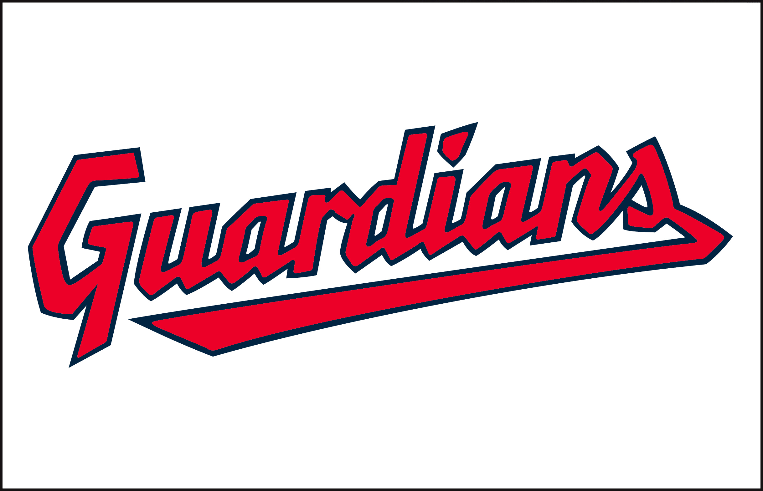 Cleveland Guardians, MLB team logo, Vector clipart, Baseball kit download, 2440x1570 HD Desktop