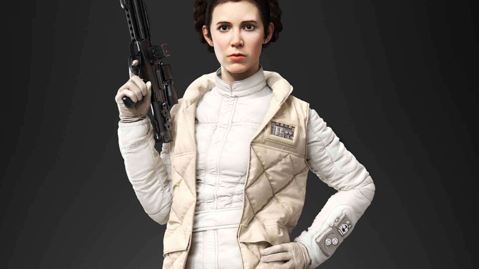 Princess Leia: Star Wars: Battlefront, Playable character, Video game. 1920x1080 Full HD Background.