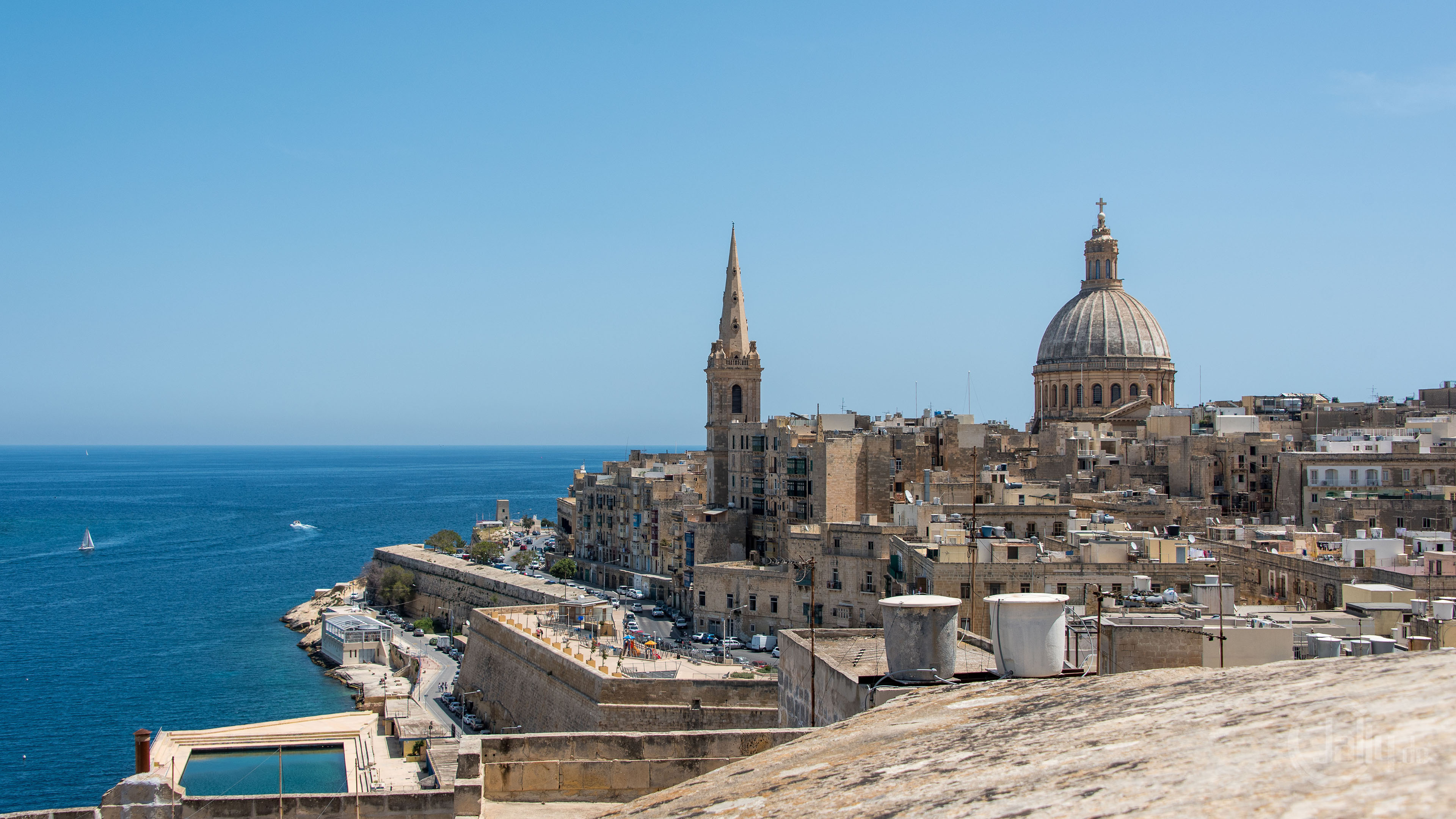 Valletta skyline, Malta, Architectural wonders, Travel, 3840x2160 4K Desktop