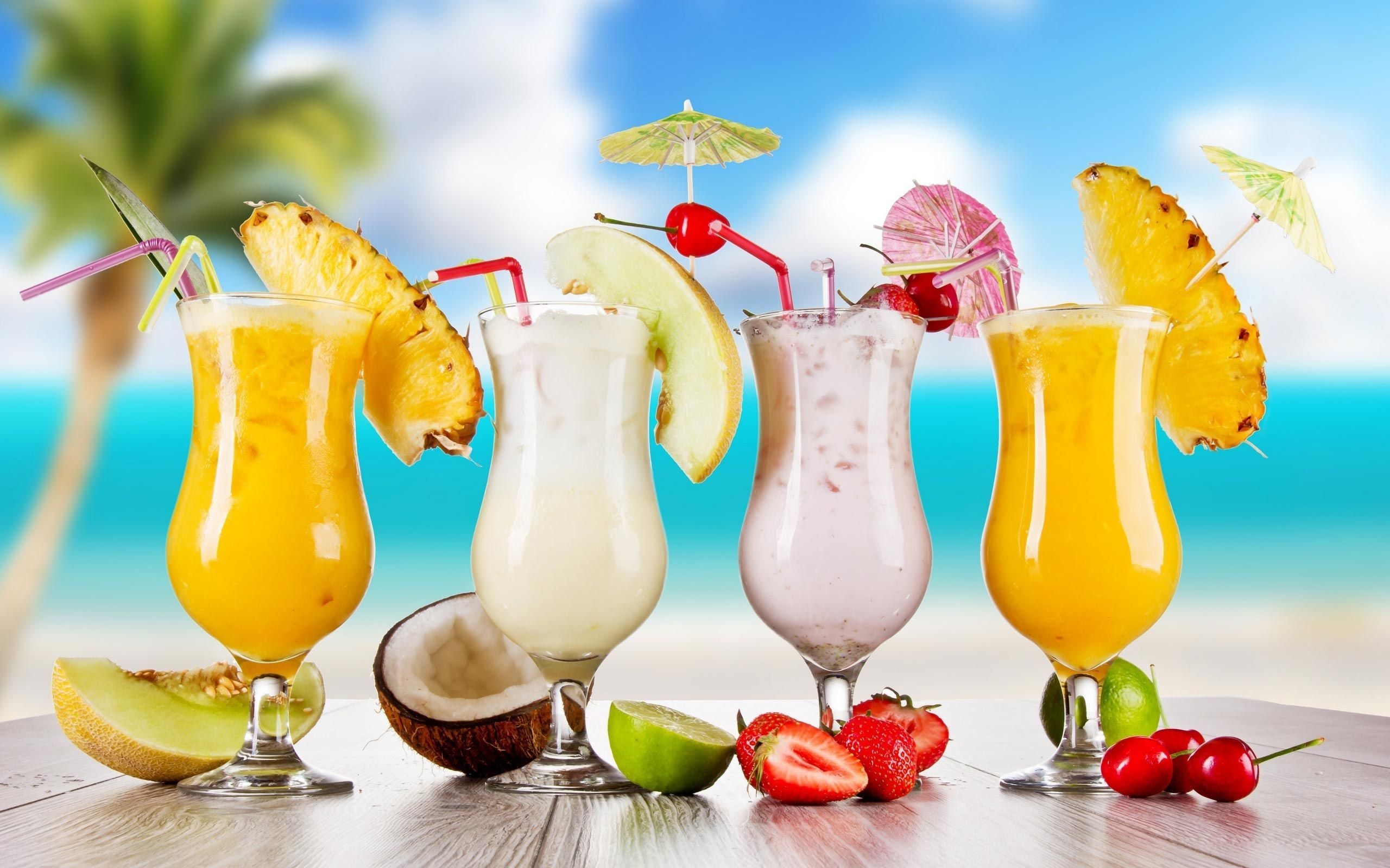 Fresh juice allure, Natural refreshment, Crisp simplicity, Citrus delight, 2560x1600 HD Desktop