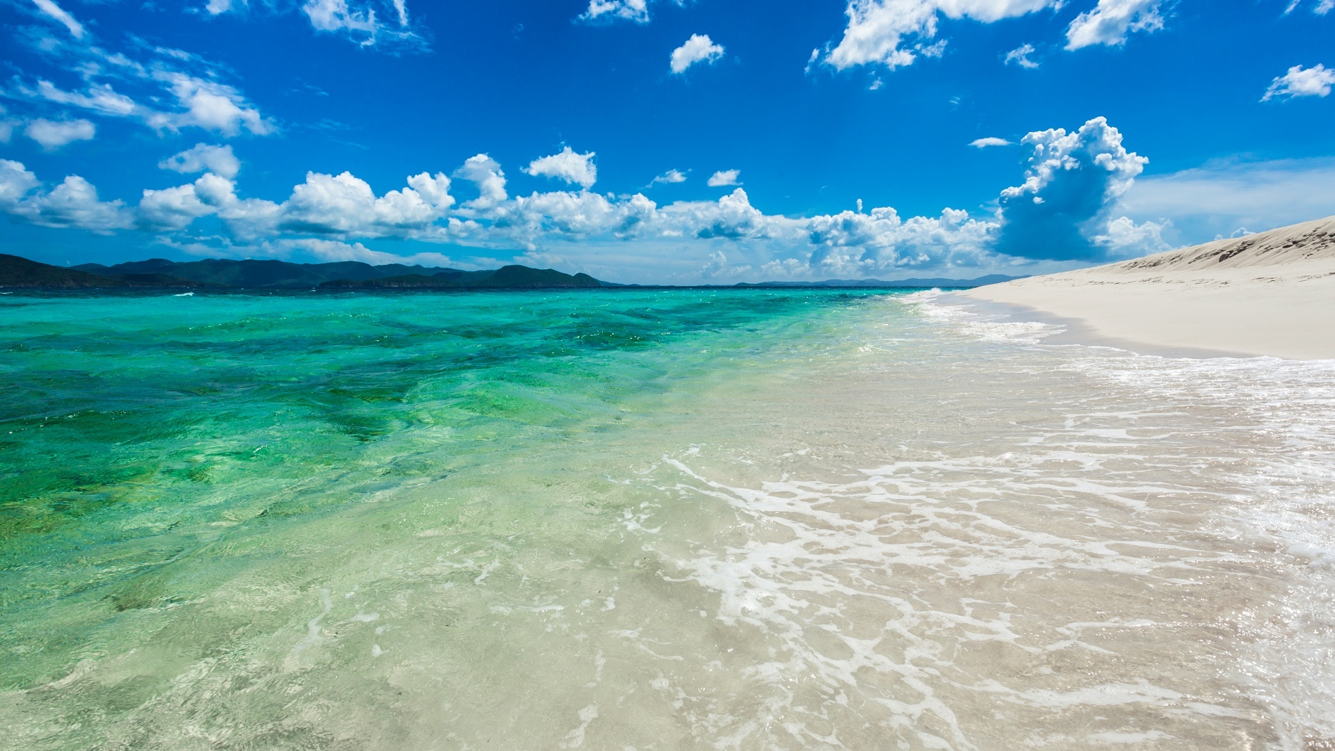 Sandy Cay Island, Wallpaper, British Virgin Islands, Sea, 1920x1080 Full HD Desktop