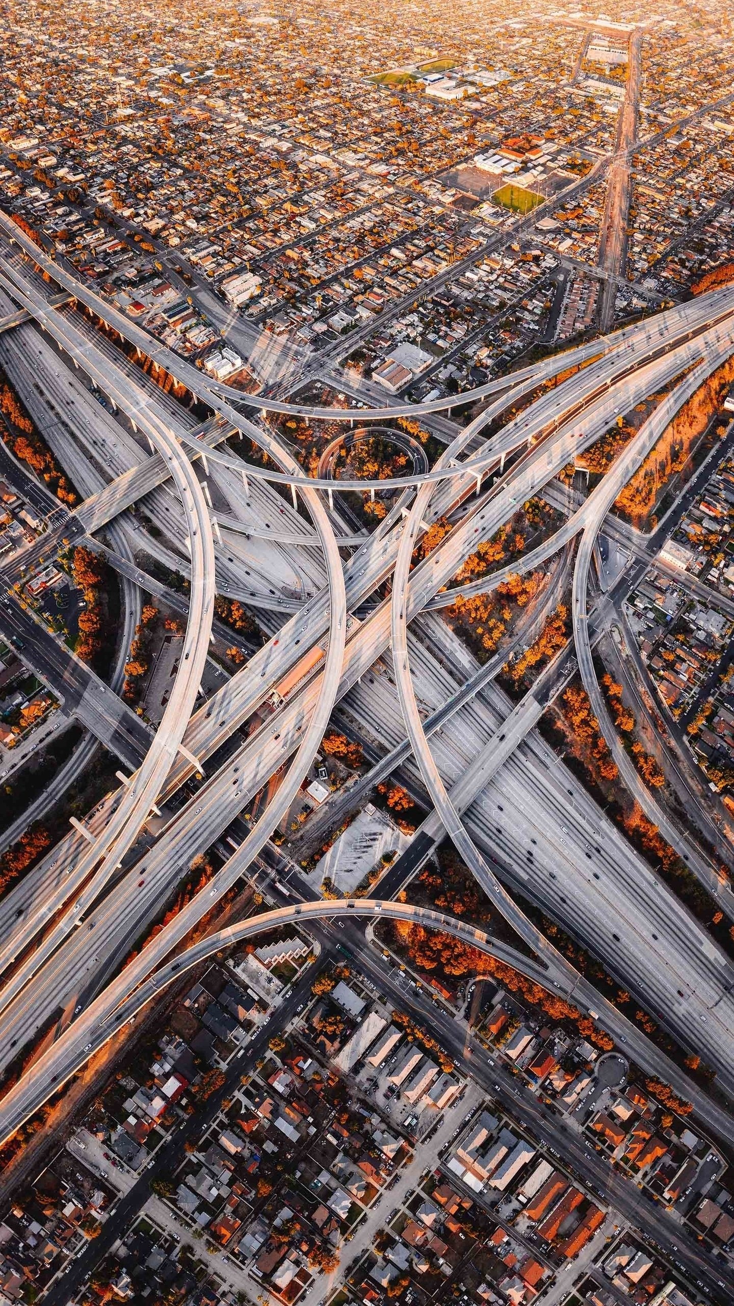 Man made highway, Transport infrastructure, 1440x2560 HD Phone
