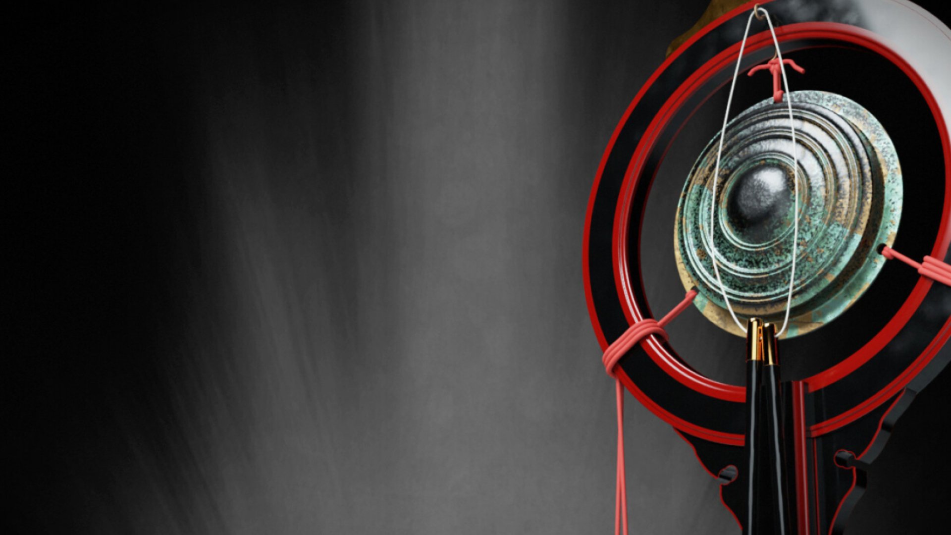 Gong: The Shoko Gong, Used in Japanese gagaku court music, Musical instruments from Japan. 1920x1080 Full HD Wallpaper.