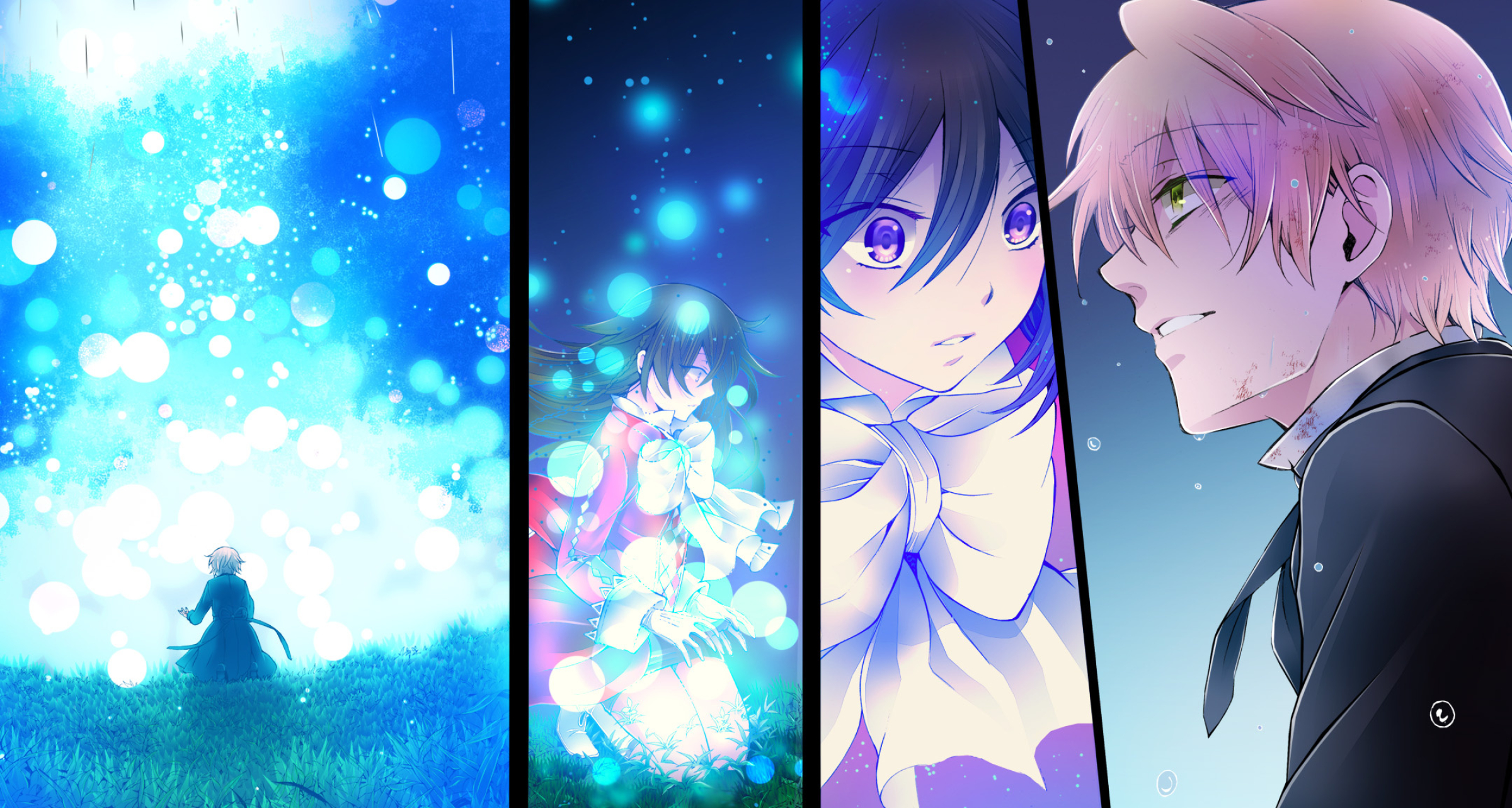 PandoraHearts, Fantasy realm, Contract with demons, Powerful artifacts, 2400x1290 HD Desktop