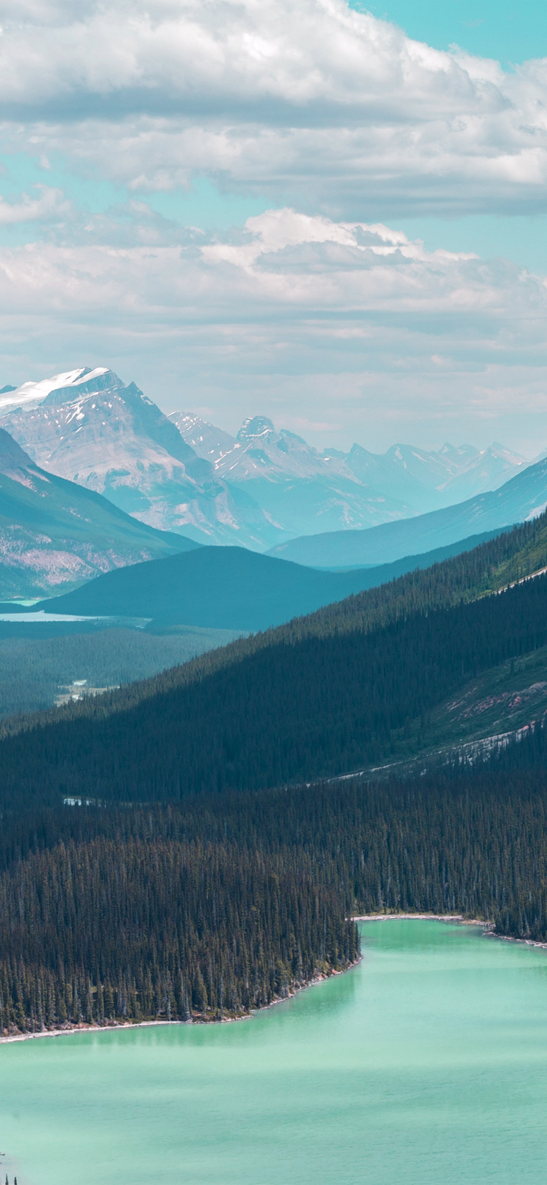 Mountain lake, Canada green, iPhone11 wallpaper, Fantastic nature, 1130x2440 HD Phone