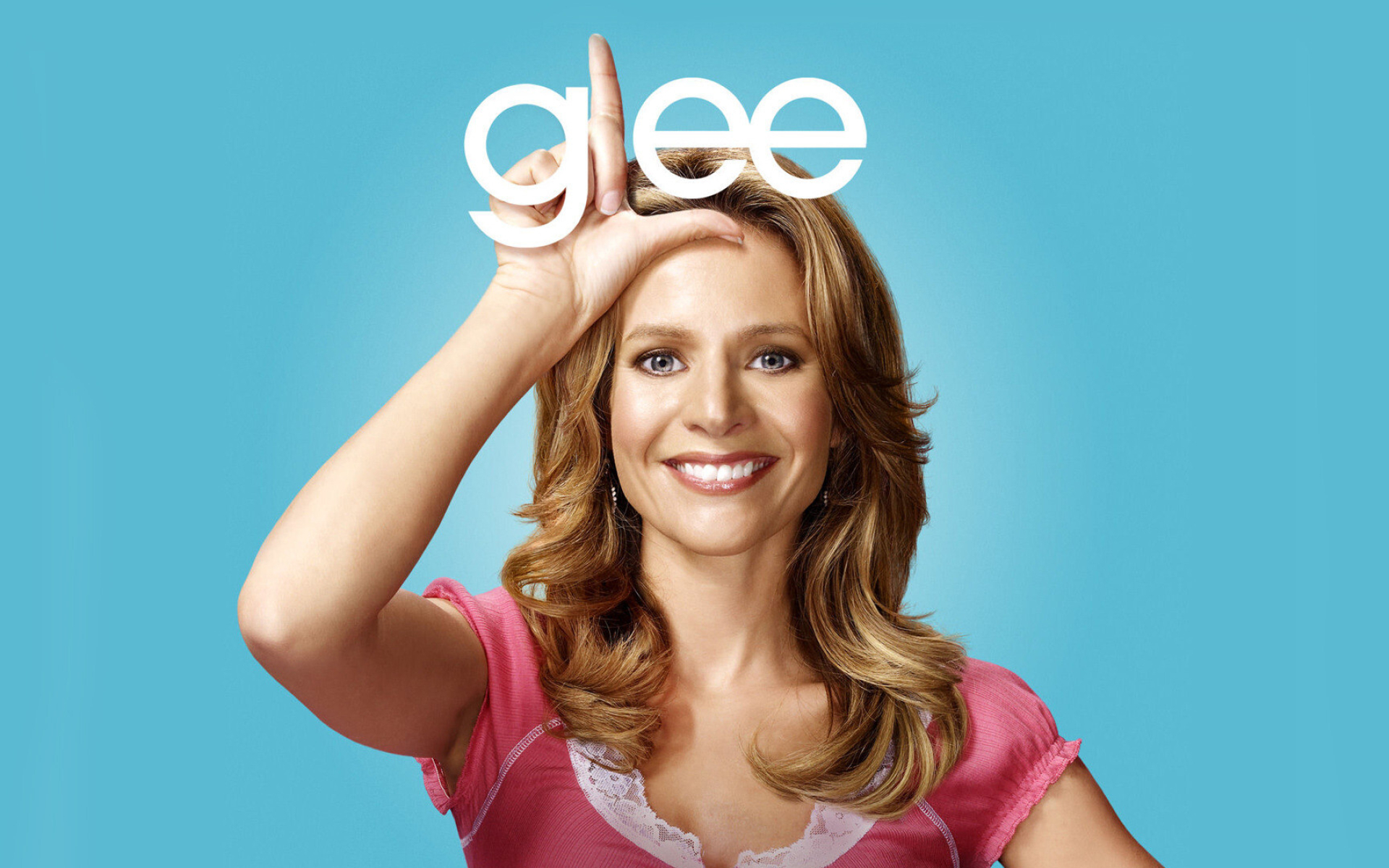 Glee (TV series): Jessalyn Gilsig as Terri Schuester, The wife of choir group director Will Schuester. 1920x1200 HD Wallpaper.