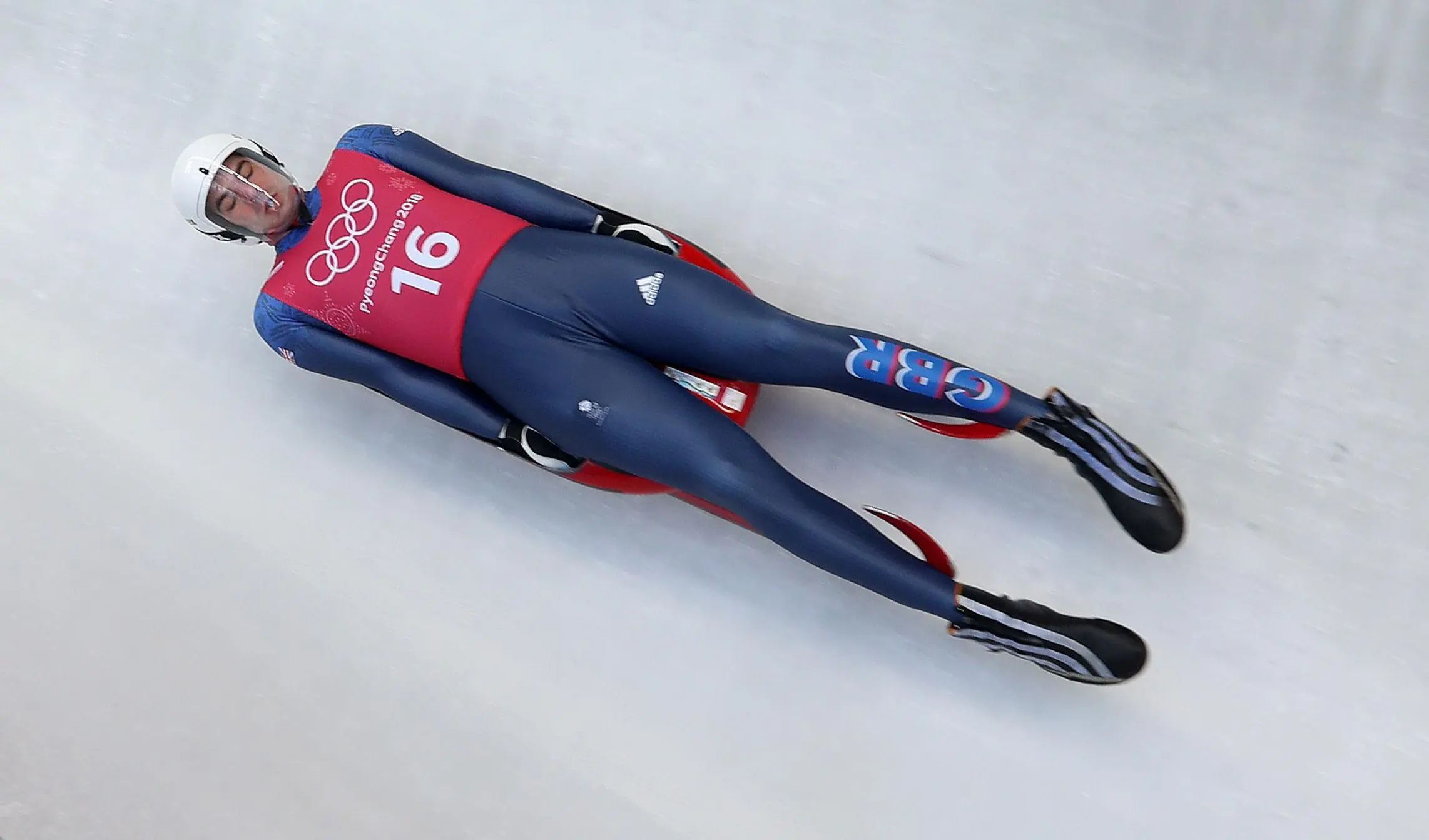 Luge: Adam Rosen, An American-British Olympic luger, The 2018 Winter Olympian. 2290x1350 HD Background.
