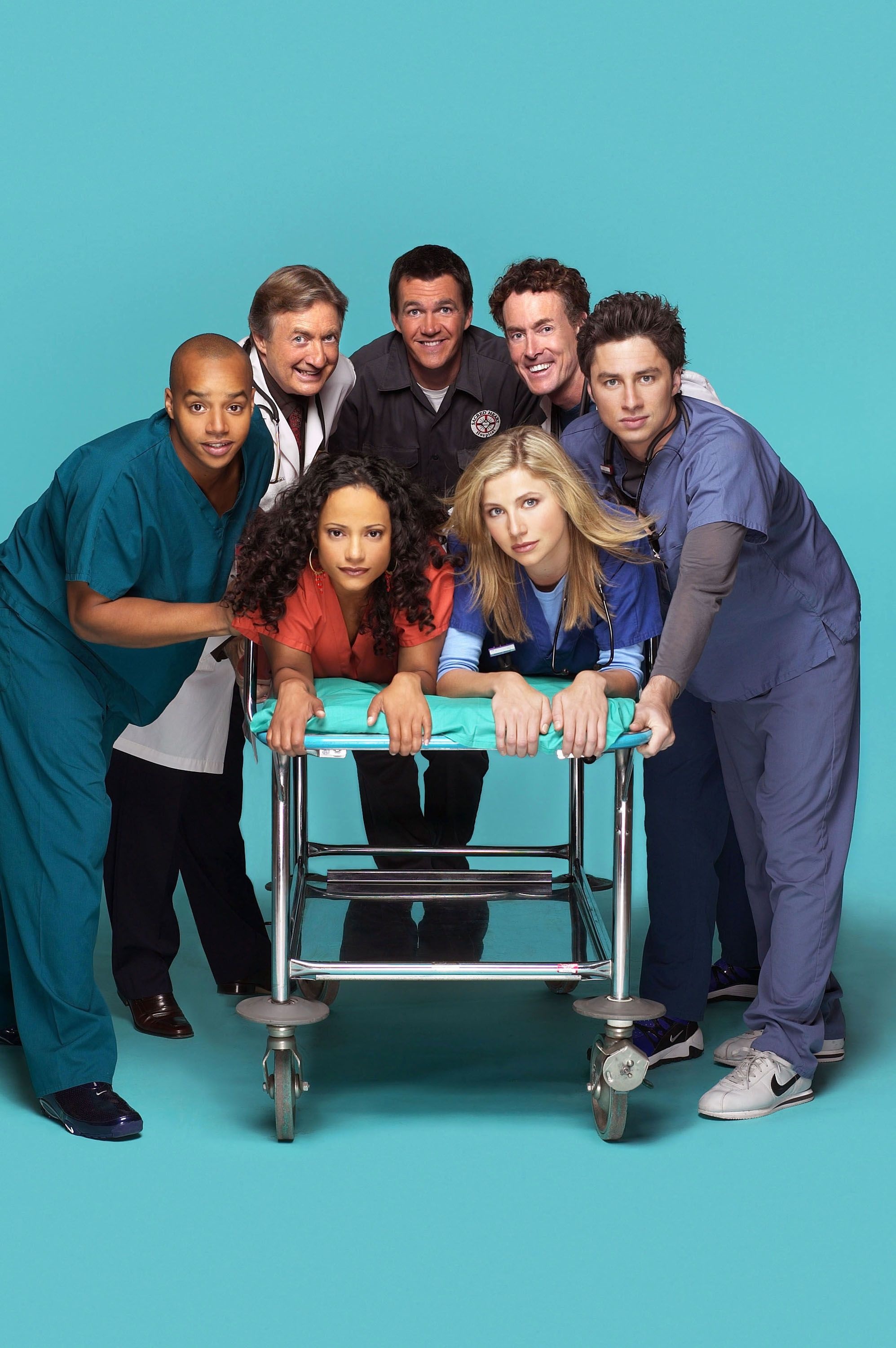Zach Braff: Scrubs, John Michael Dorian, Aired from October 2, 2001, to March 17, 2010, on NBC and later ABC. 2000x3000 HD Background.