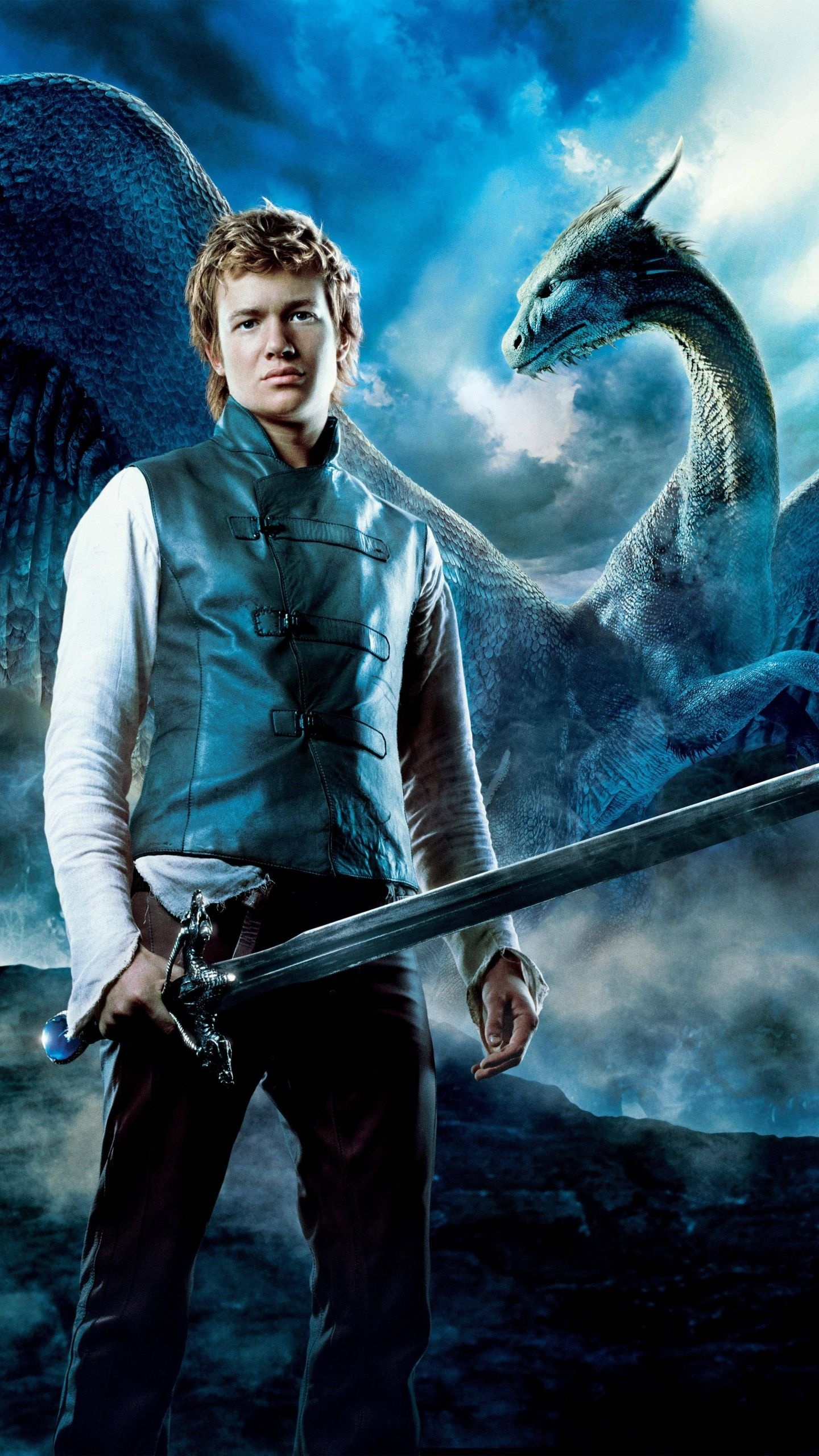 Fan-favorite film, Eragon wallpapers, Action-packed scenes, Warrior and dragon, 1440x2560 HD Phone