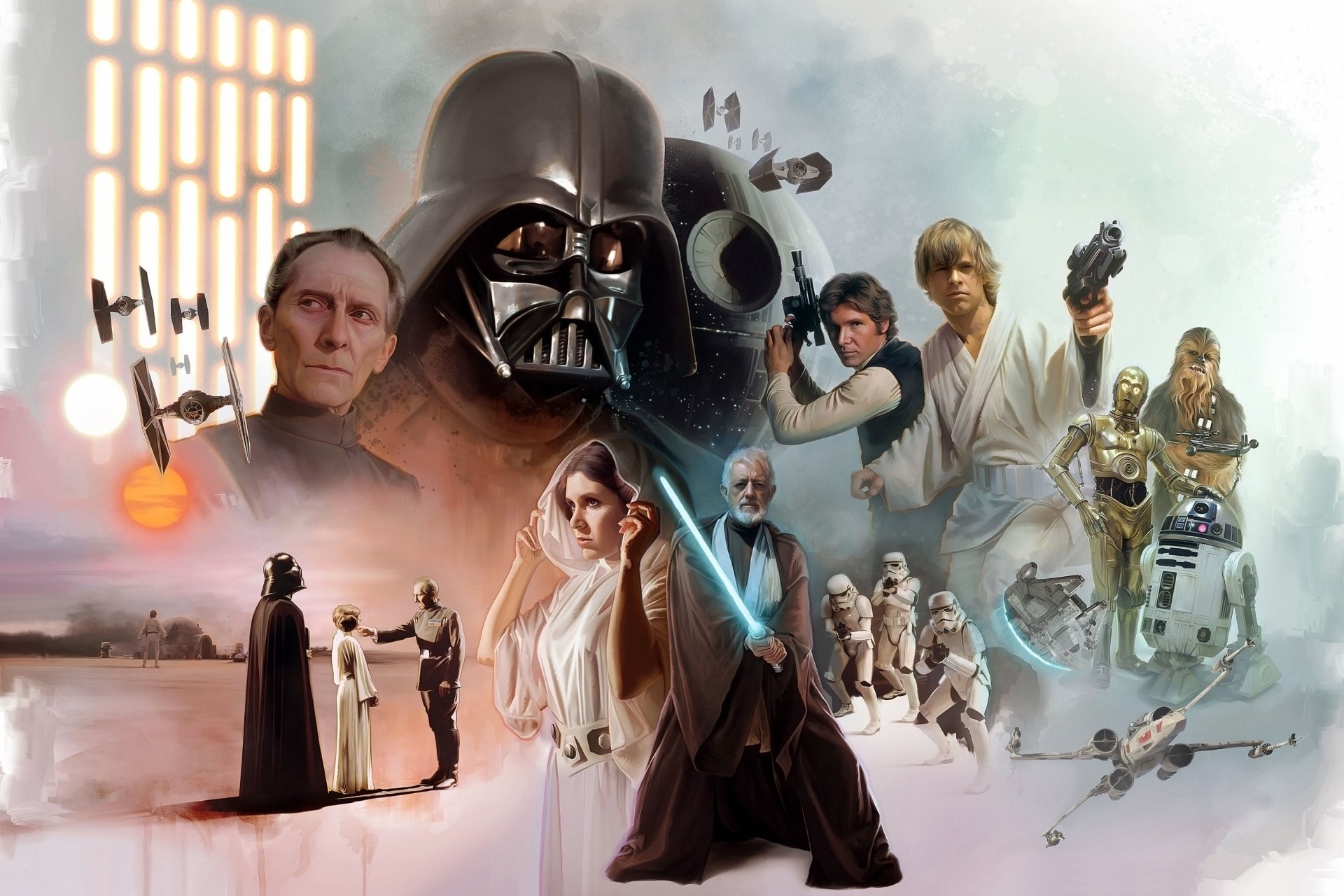 Obi Wan, Star Wars, Wise Jedi knight, Force of goodness, 1920x1280 HD Desktop