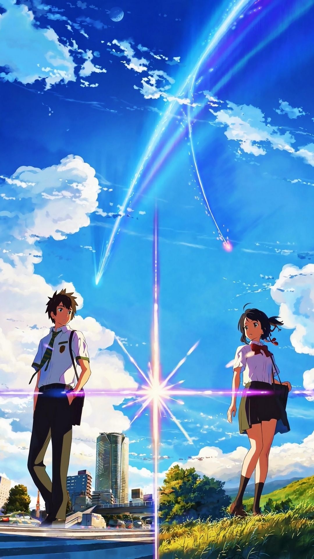 Makoto Shinkai Anime, Suzume no Tojimari, Fall 2022, Movie, 1080x1920 Full HD Handy