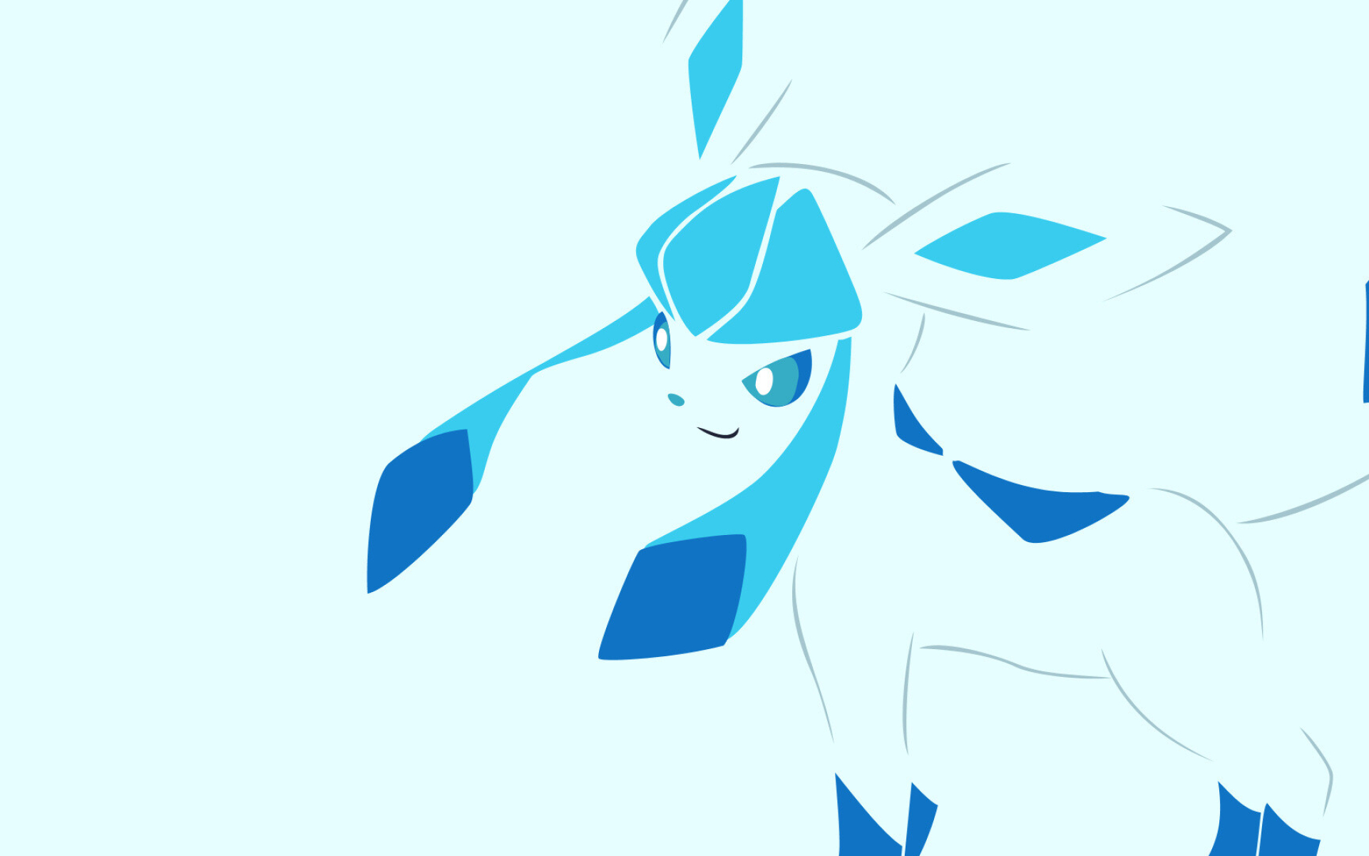 Glaceon: Pokemon with the ability to control its body heat and freeze the air around, Fictional character. 1920x1200 HD Wallpaper.