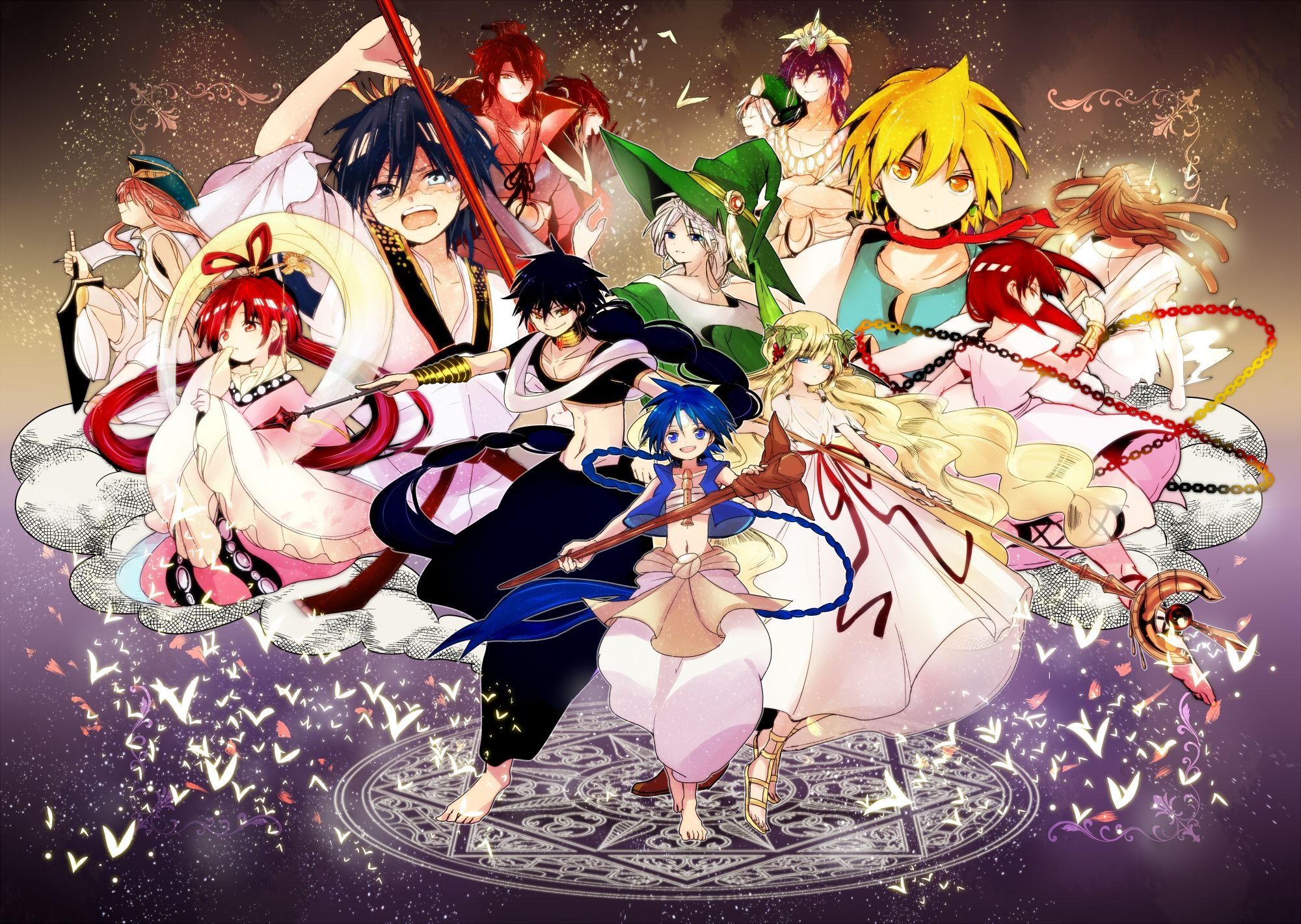 Magi: The Labyrinth of Magic, Anime, Wallpapers, Backgrounds, 2000x1430 HD Desktop