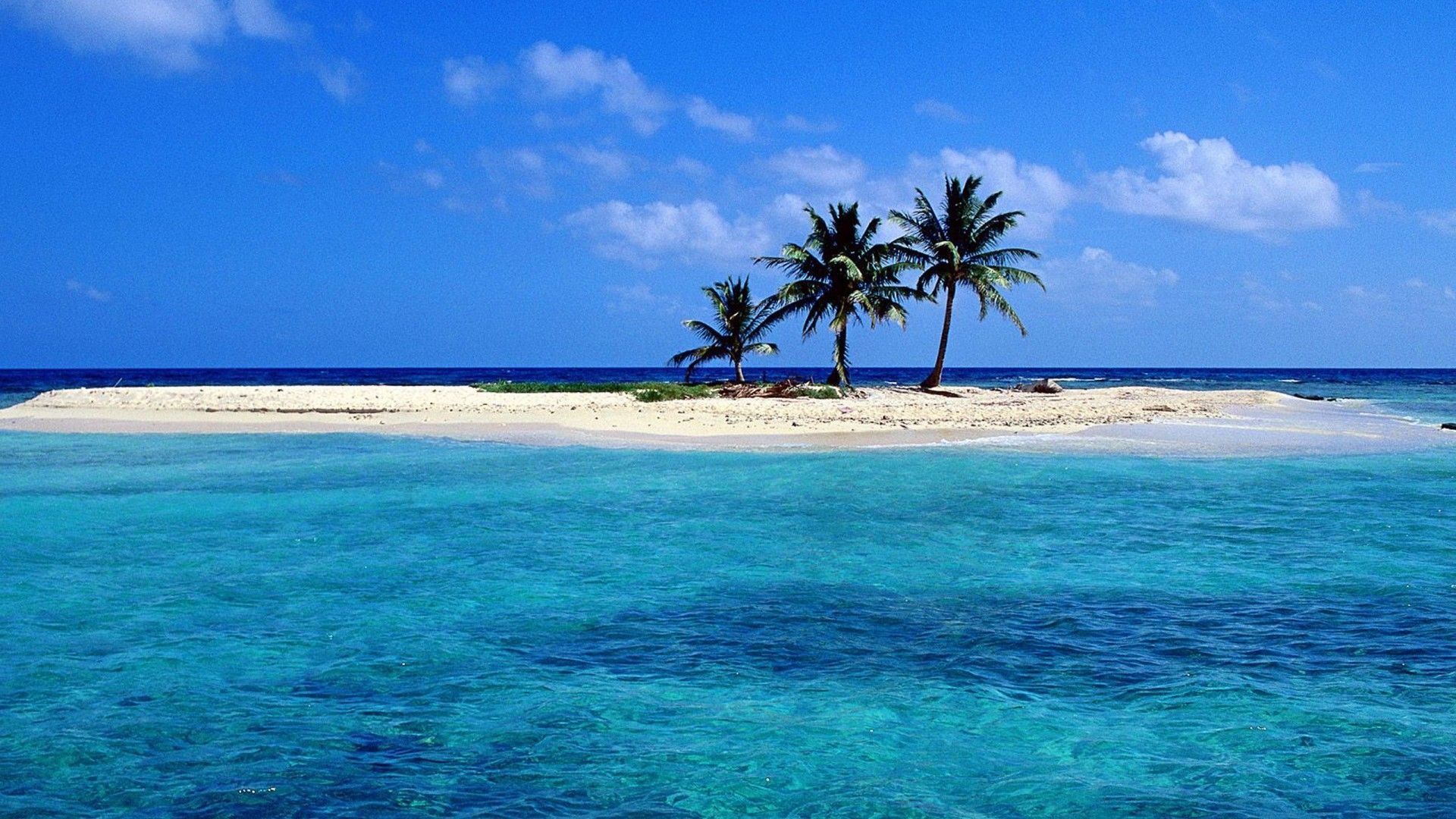 Tropical paradise, Crystal clear waters, Stunning coastline, Exotic destination, 1920x1080 Full HD Desktop