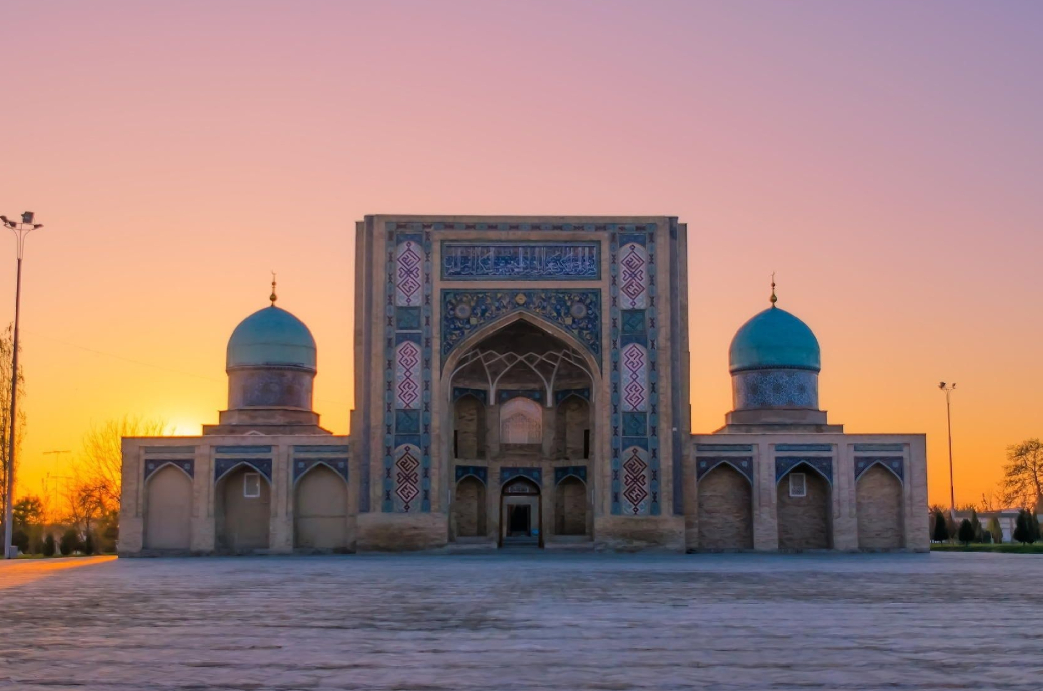 Sunset mosque, Uzbekistan photographer, Travel poster design, Taj Mahal inspiration, 2050x1360 HD Desktop