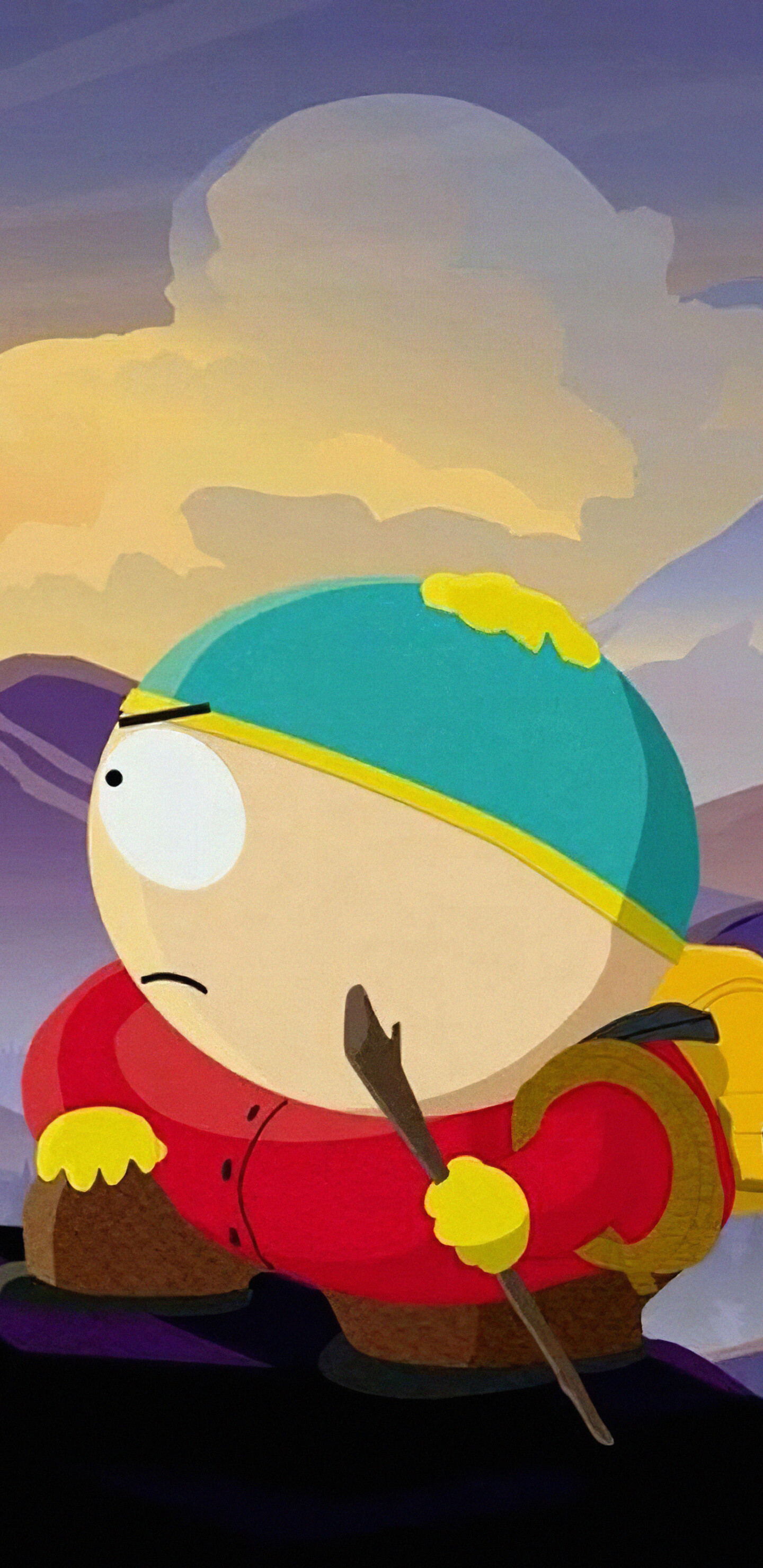 South Park: Eric Theodore Cartman, commonly referred to by his surname Cartman. 1440x2960 HD Background.