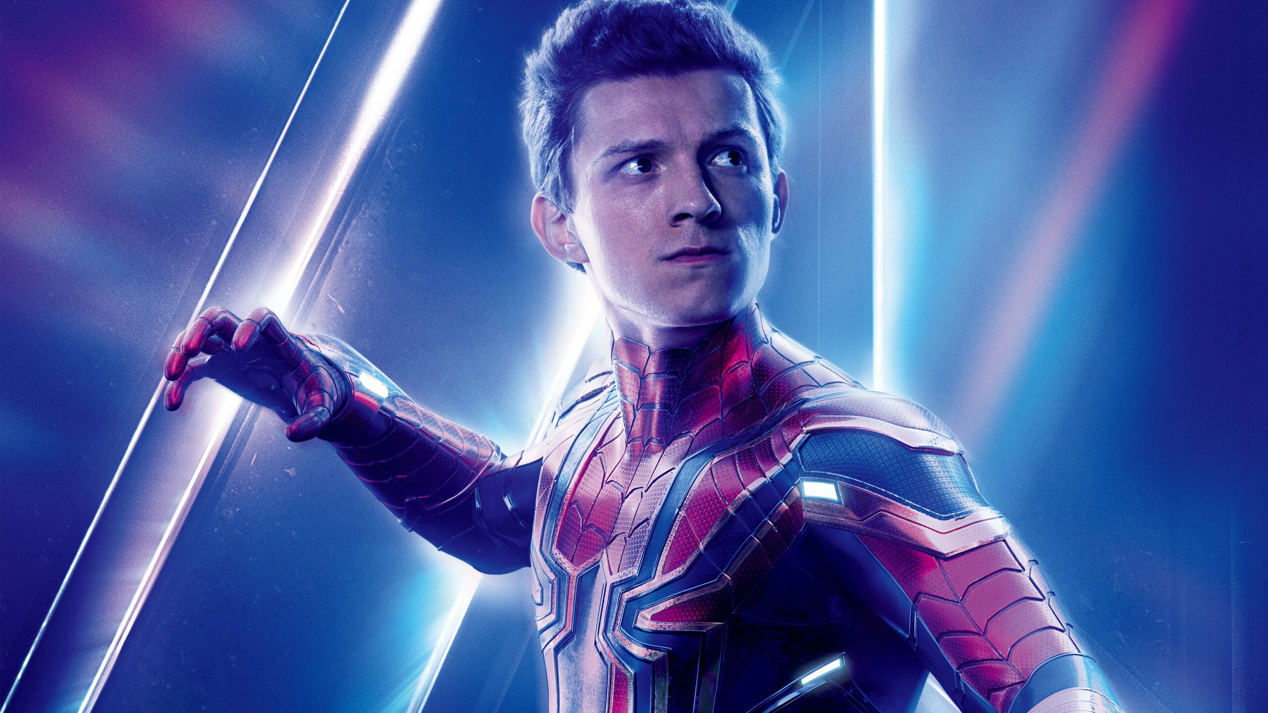Tom Holland: Avengers: Infinity War, Spider-man, Peter Parker, MCU. 2560x1440 HD Background.