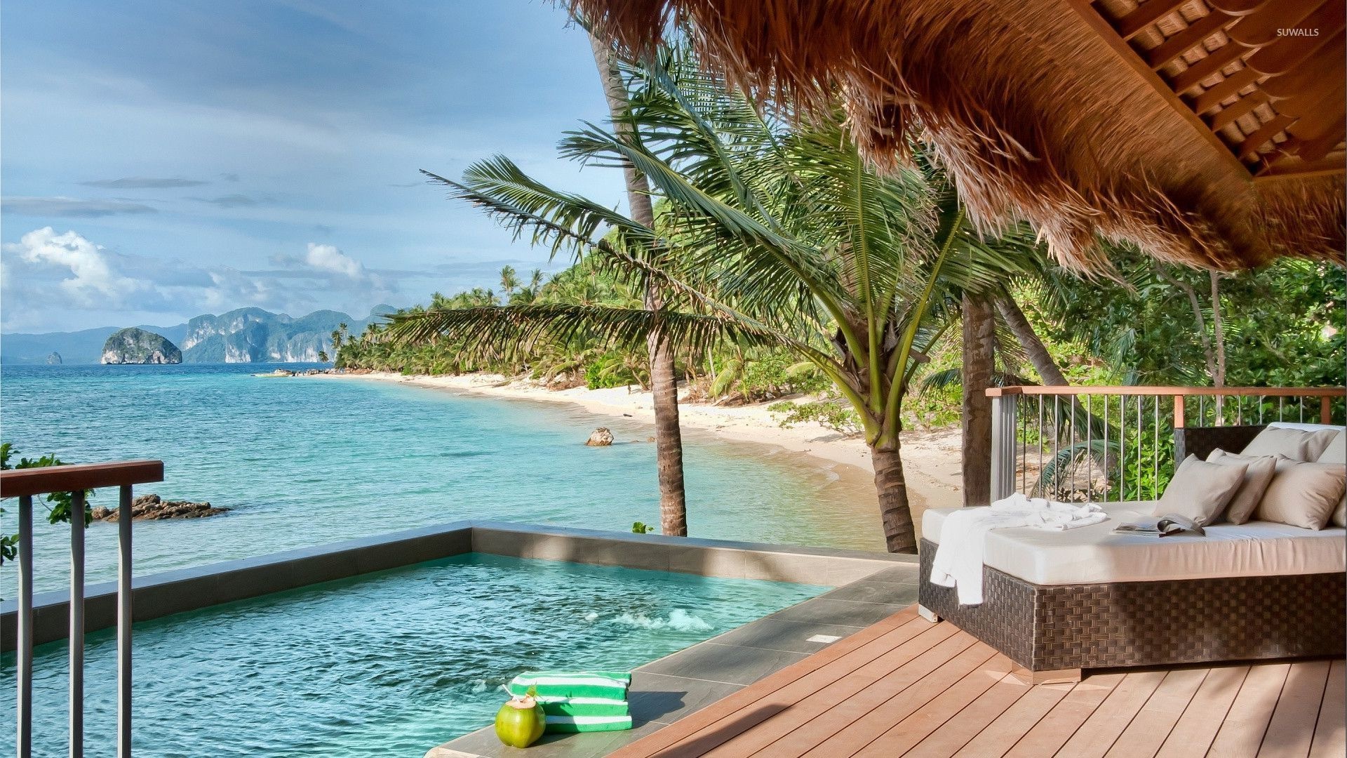 Island resort, Beach paradise, Stunning wallpapers, Beautiful beaches, 1920x1080 Full HD Desktop