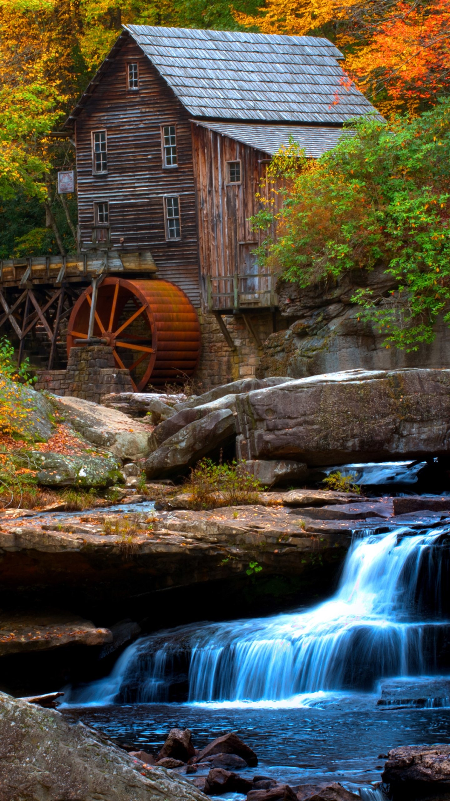 West Virginia: The state’s most significant river is the Ohio, Watermill. 1440x2560 HD Wallpaper.