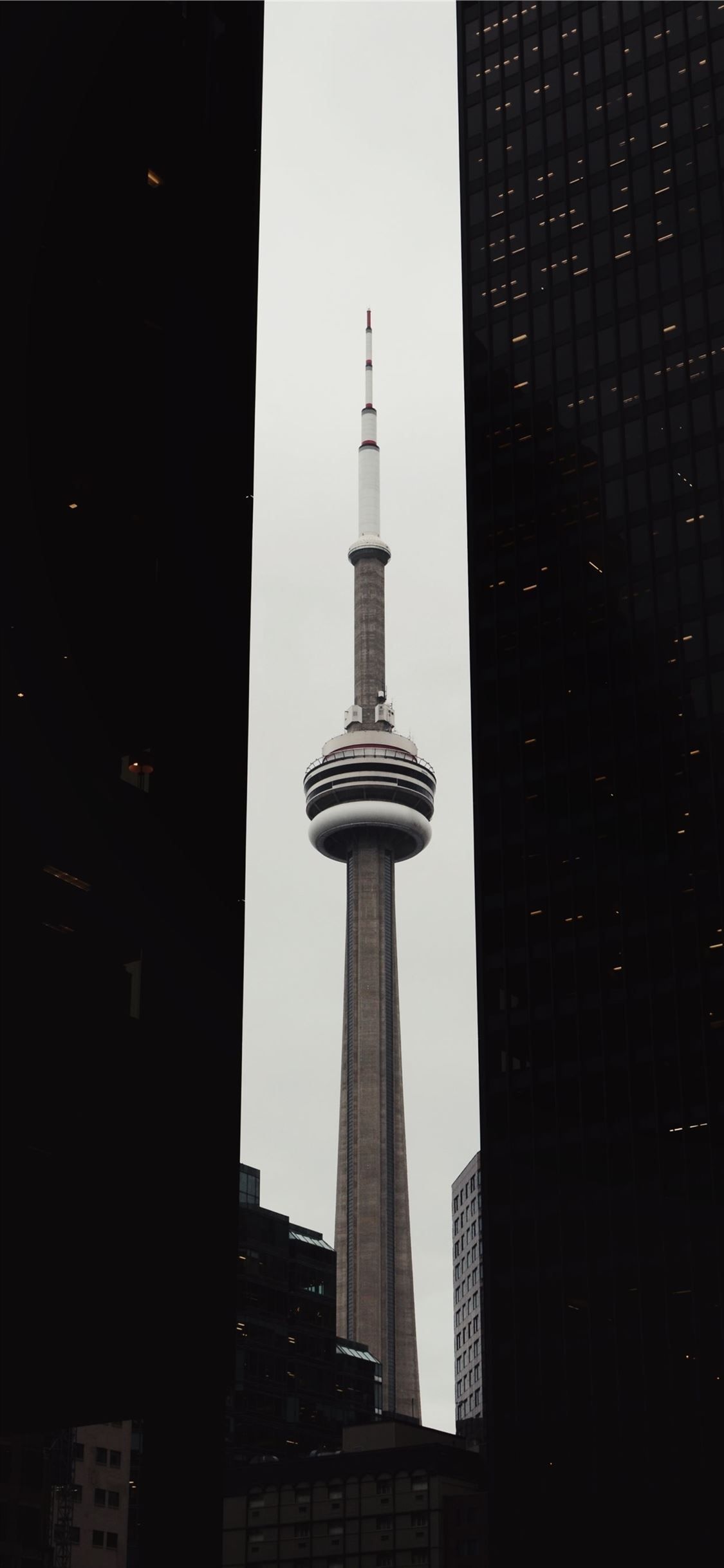 CN Tower, Canada, Iphone X wallpapers, Toronto, 1130x2440 HD Phone