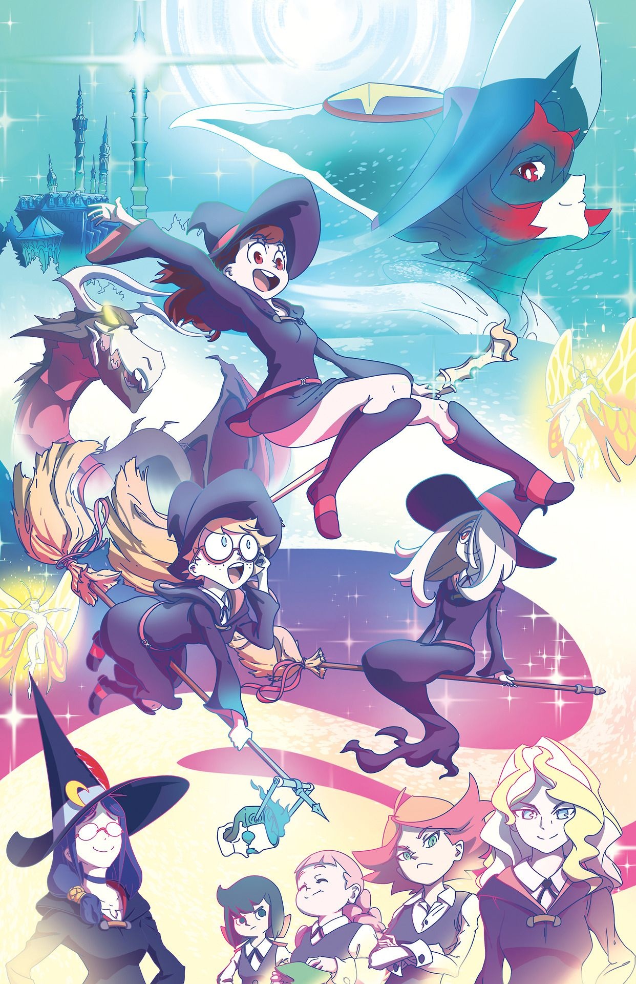 Little Witch Academia, Akko wallpaper, Anime background, Witchcraft, 1250x1920 HD Phone