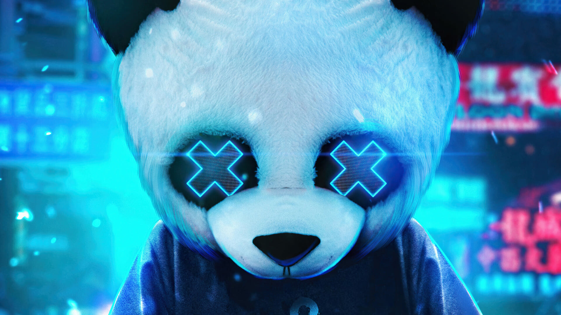 Panda: Black and white bear, Distinct markings. 1920x1080 Full HD Background.