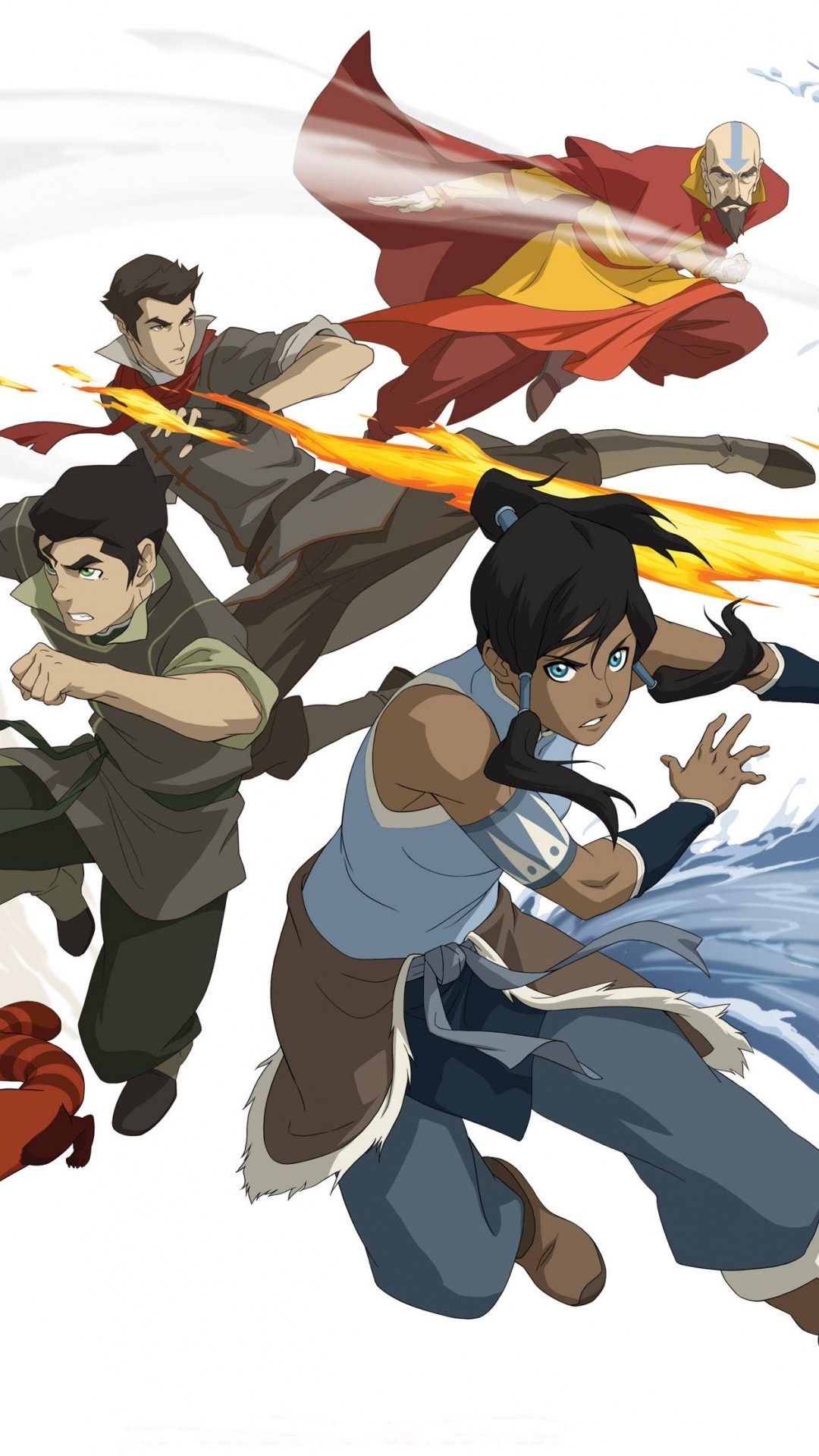 Anime Avatar, Korra's journey, Dynamic storytelling, Elemental powers, 1080x1920 Full HD Handy