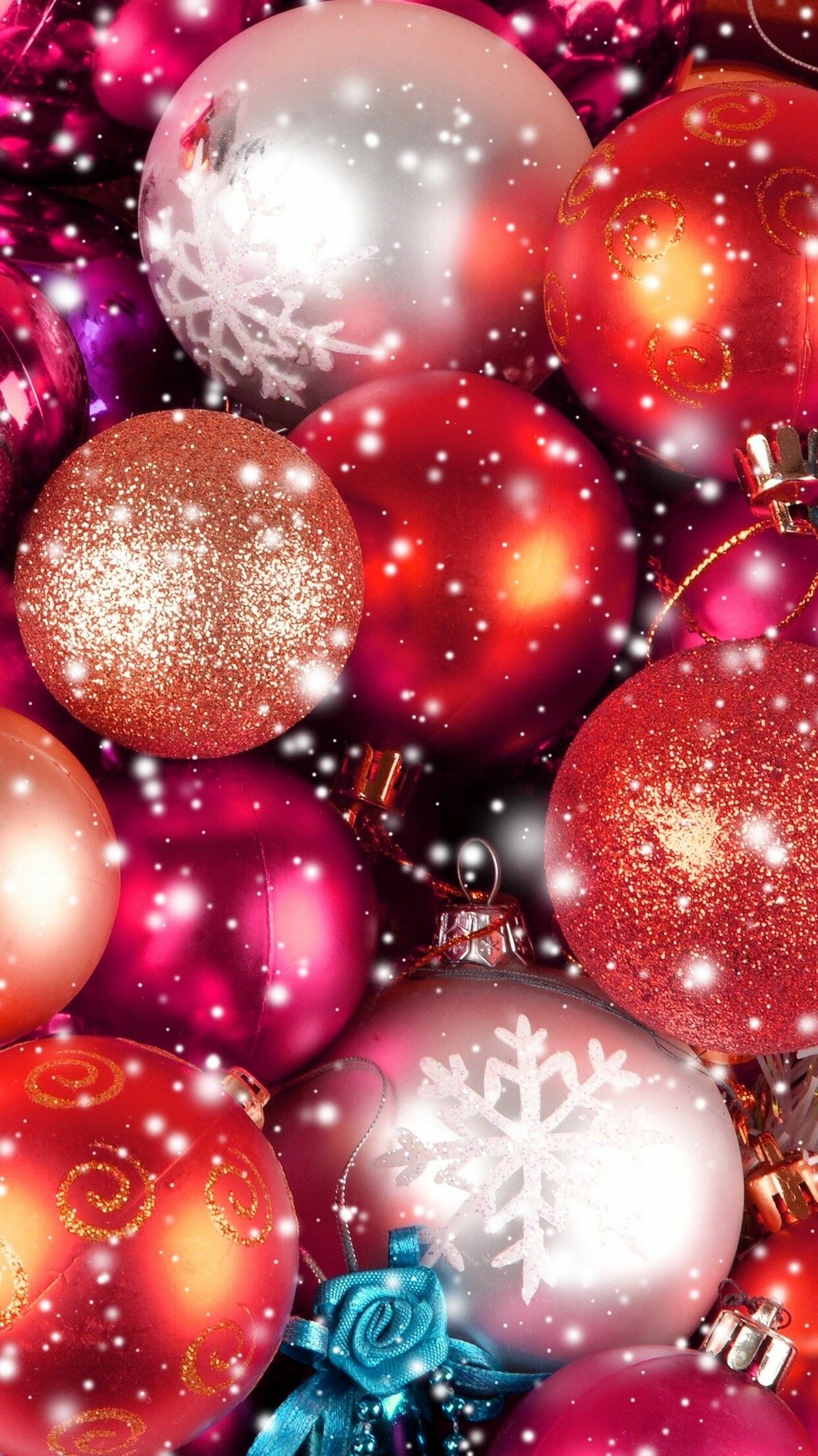 Christmas Ornament: Glitter, Baubles, Celebration. 1250x2210 HD Wallpaper.
