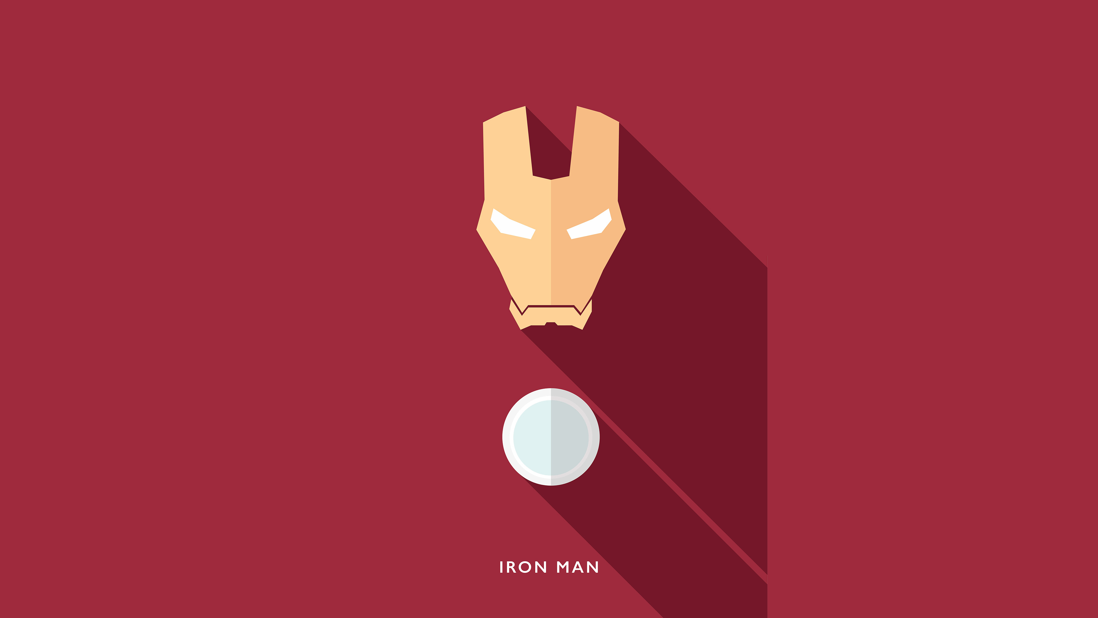 Iron Man Logo, Minimalist Design, Superhero Art, Powerful Symbol, 3840x2160 4K Desktop