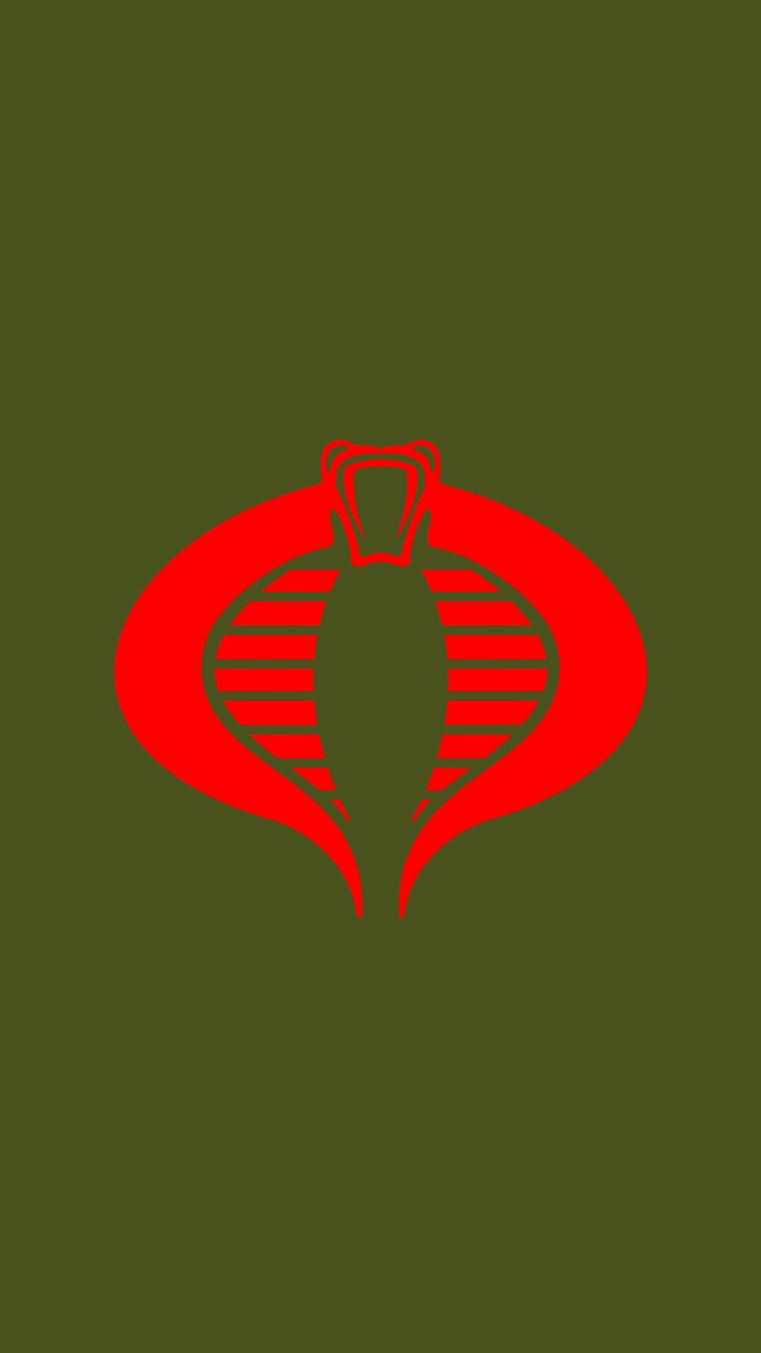 G.I. Joe (Cartoon): Logo of Cobra Organisation, A Fictional Terrorist Group, The Hasbro Action Figure Toyline. 1110x1970 HD Wallpaper.