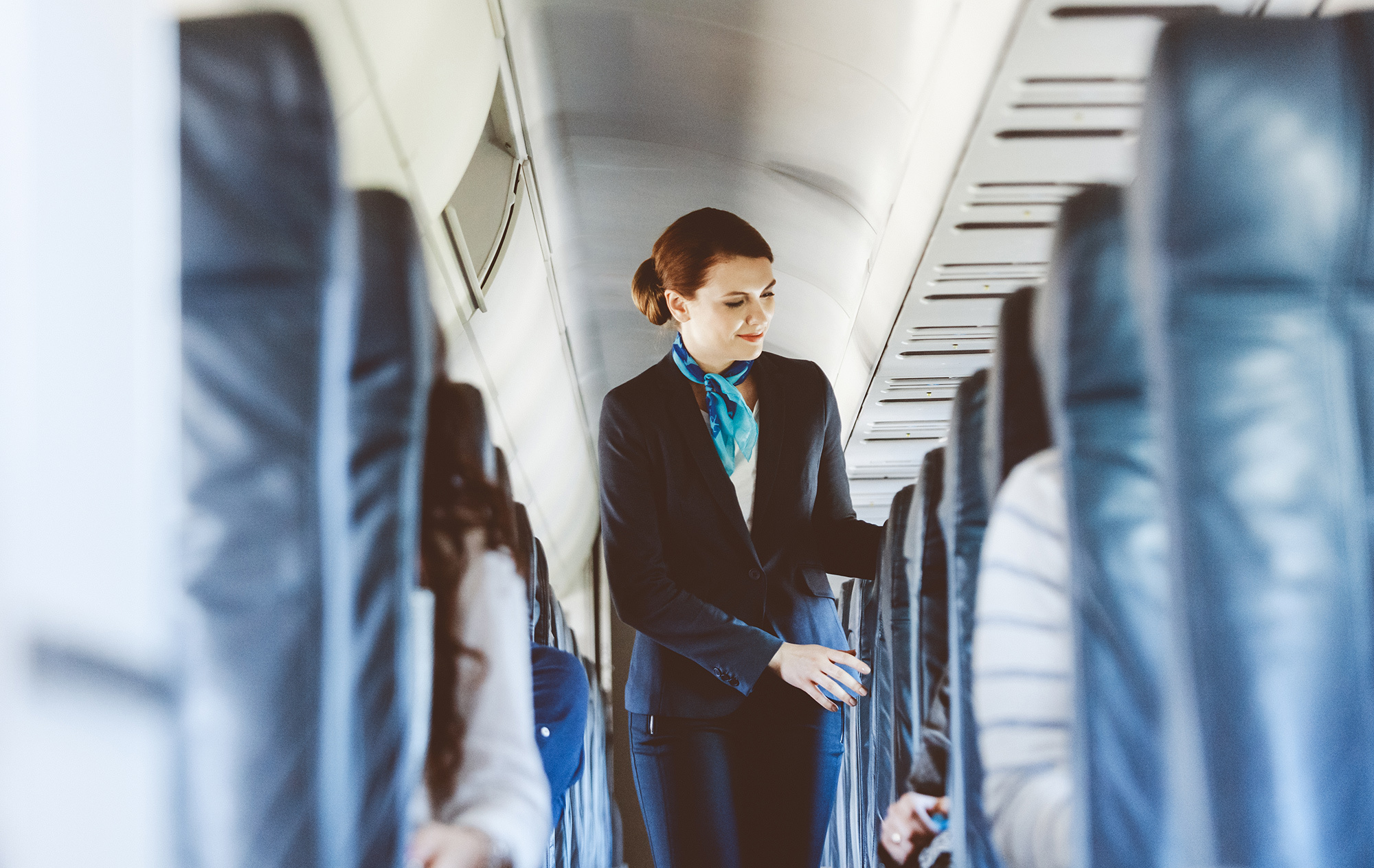Flight Attendant, Self-defense training, Dealing with unruly passengers, Safety measures, 2000x1270 HD Desktop
