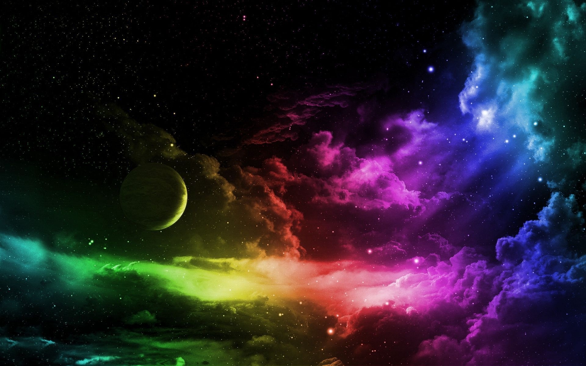 Colourful universe, Galactic beauty, Astral art, Cosmic wonder, 1920x1200 HD Desktop