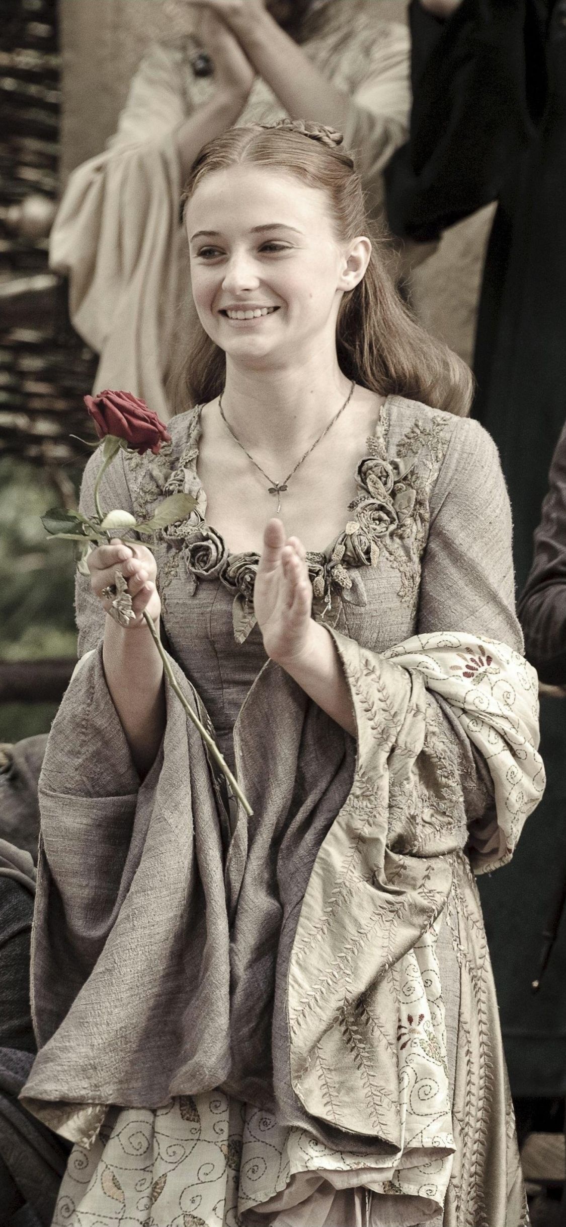 Sophie Turner, Sansa Stark, Game of Thrones, Mobile wallpaper, 1130x2440 HD Handy