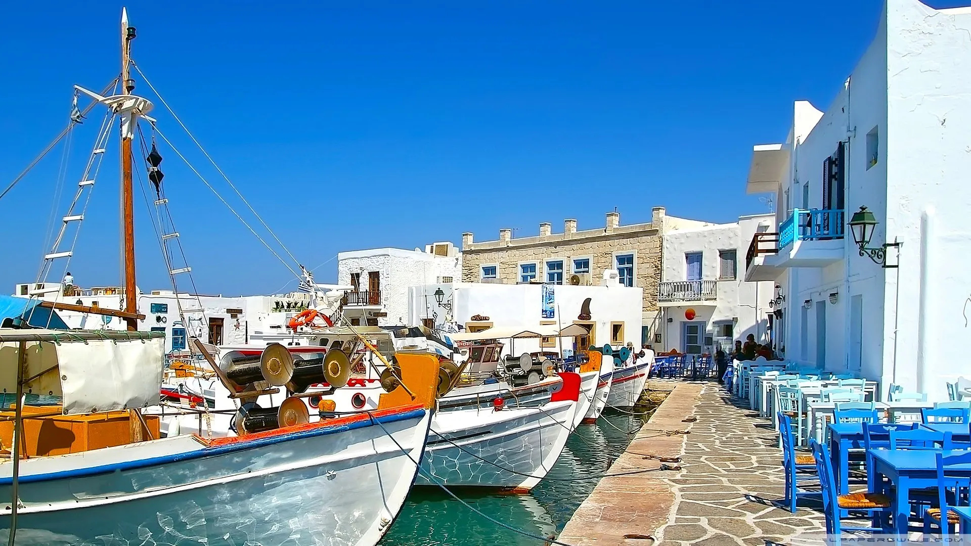 Paros Greek sun yachts, Relaxation, Luxury, Island hopping, 1920x1080 Full HD Desktop