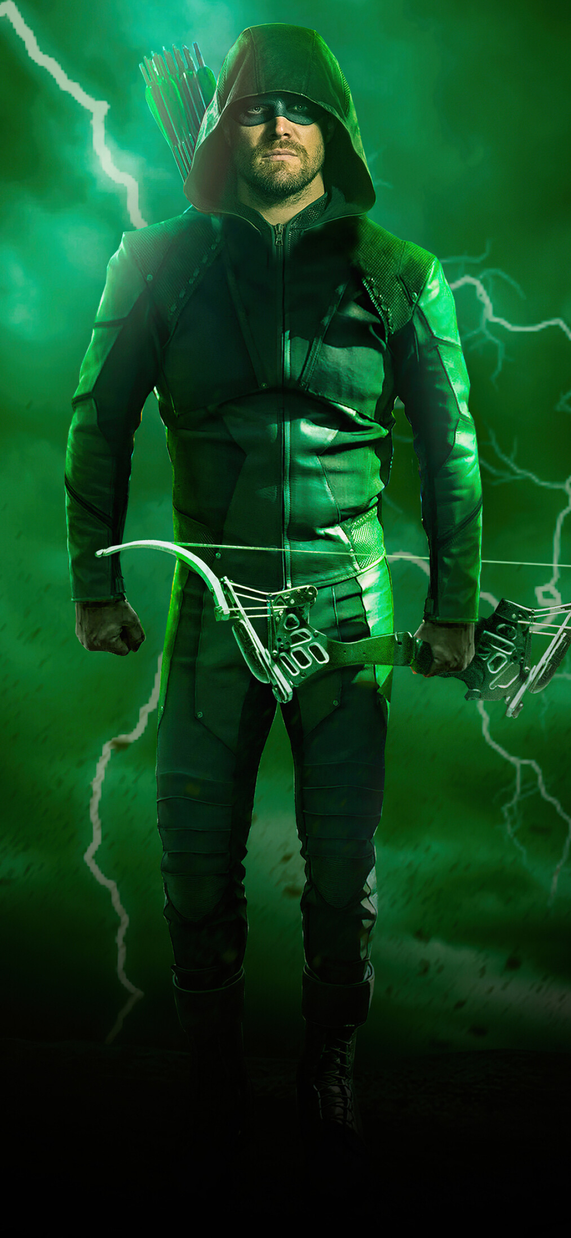 Green Arrow: Oliver Queen, The DC Comics character. 1130x2440 HD Wallpaper.