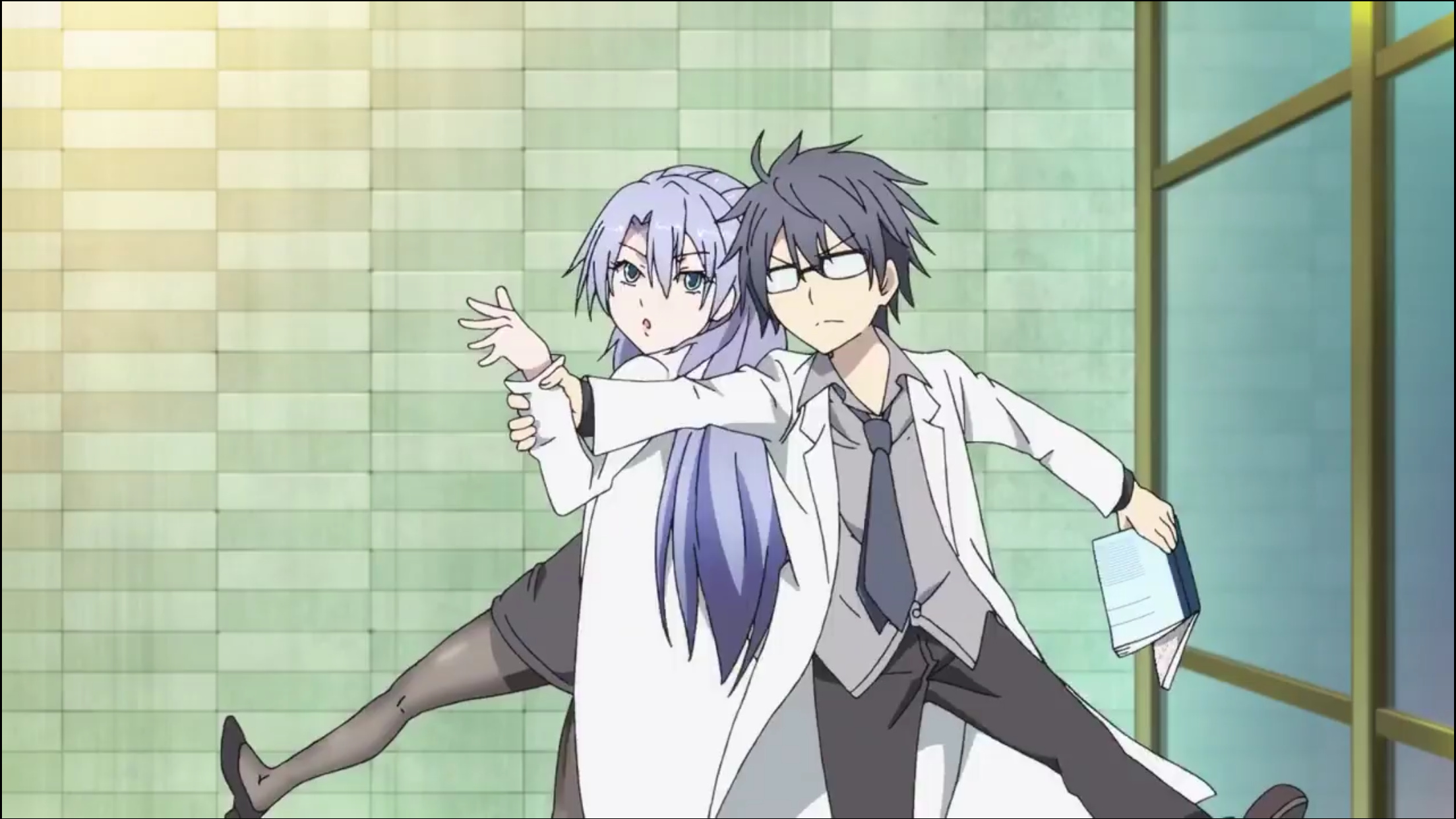 Science Fell in Love, Shinya Yukimura, Ayame Himuro, Anime couple, 2210x1250 HD Desktop