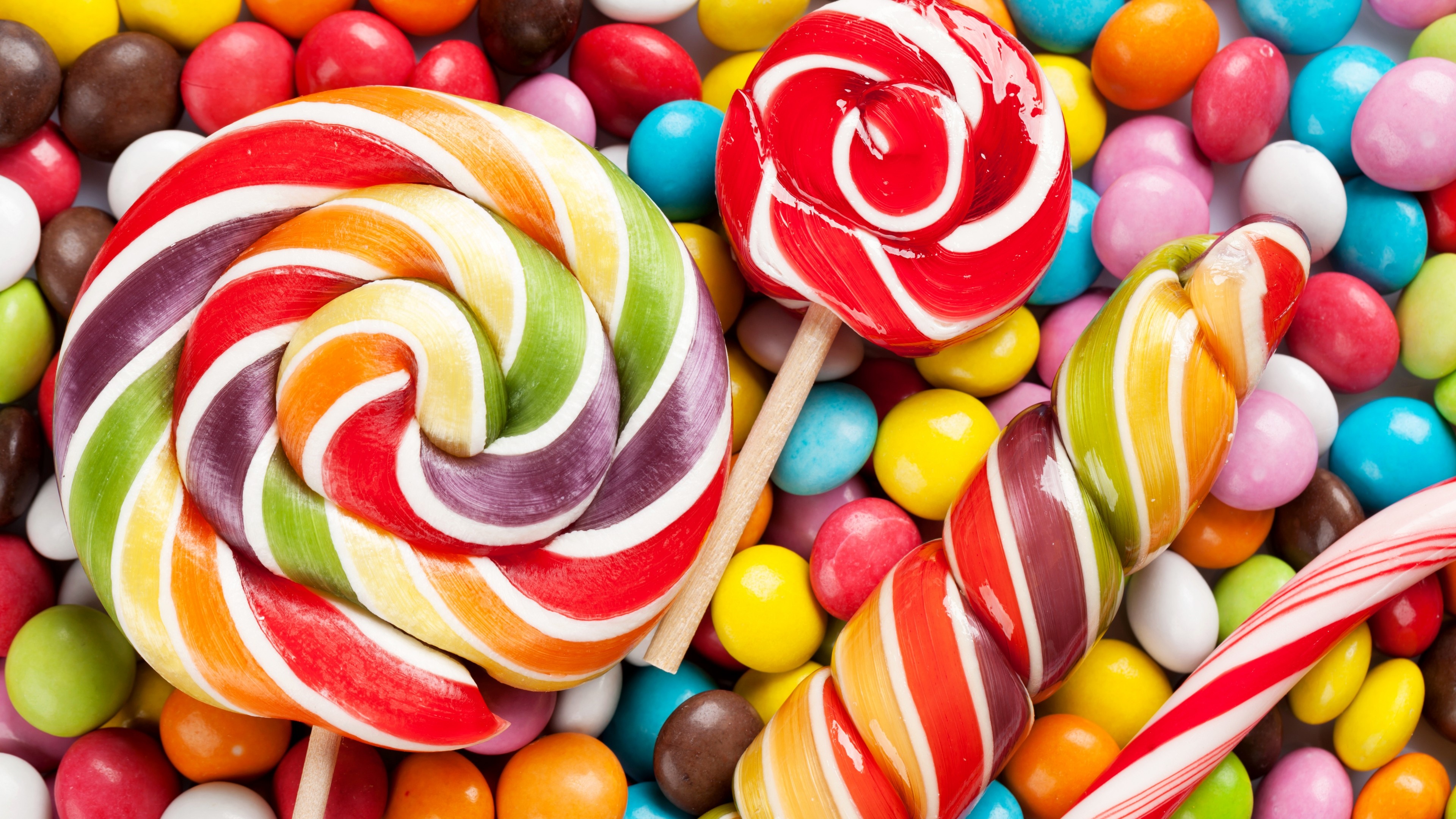 Colorful candy wallpaper, Vibrant and eye-catching, Sweet indulgence, Sugar-filled delight, 3840x2160 4K Desktop