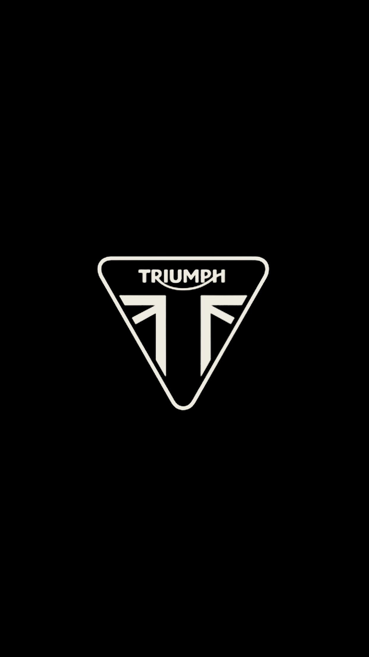Triumph Motorcycles: The largest UK-owned motorcycle manufacturer, established in 1983, Logo. 1250x2210 HD Background.