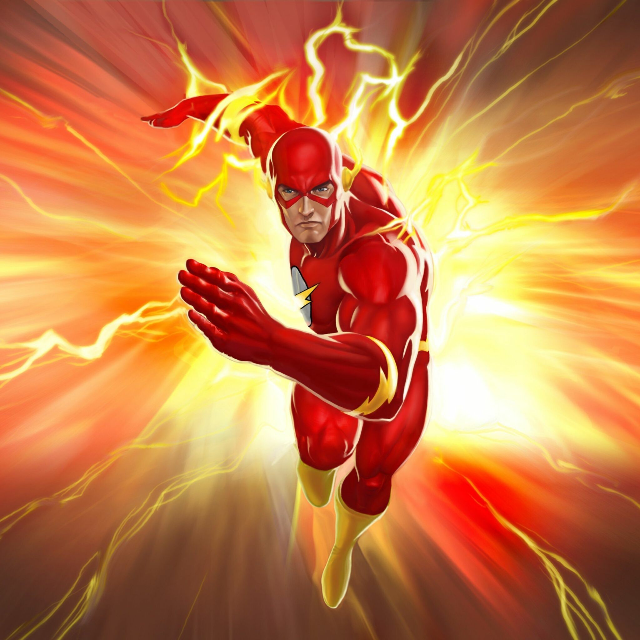 Flash (DC): Superhero, Known as “The Fastest Man Alive”. 2050x2050 HD Wallpaper.